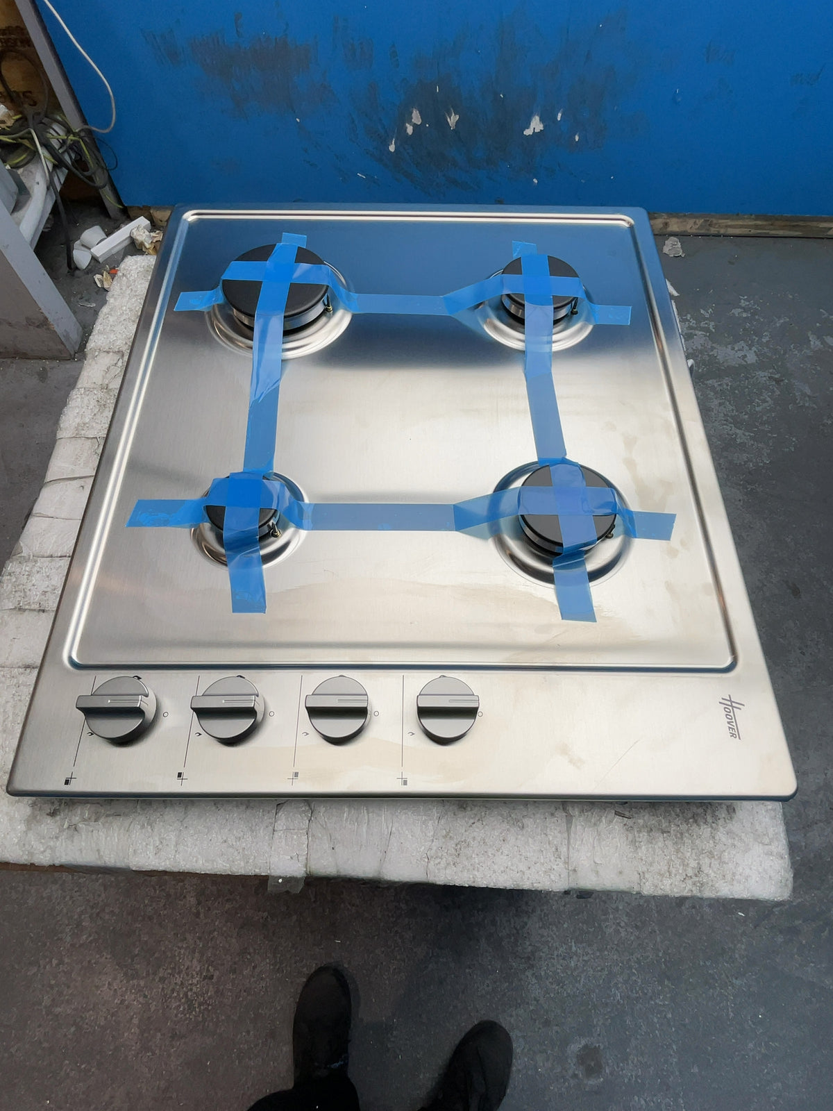 #GRC-165-052 - Hoover 60cm Gas Hob – 4 Burners, Stainless Steel
