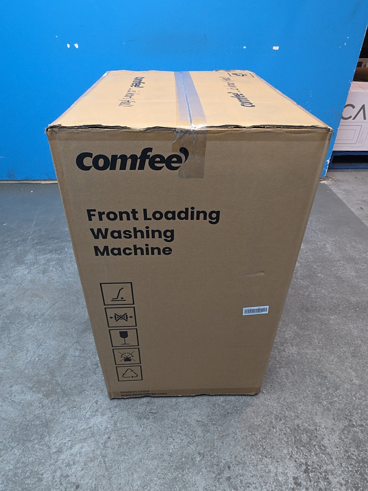 #GRC-165-215 - Comfee 7kg 1200rpm Washing Machine – Steam Wash & 15 Min Quick Cycle, White