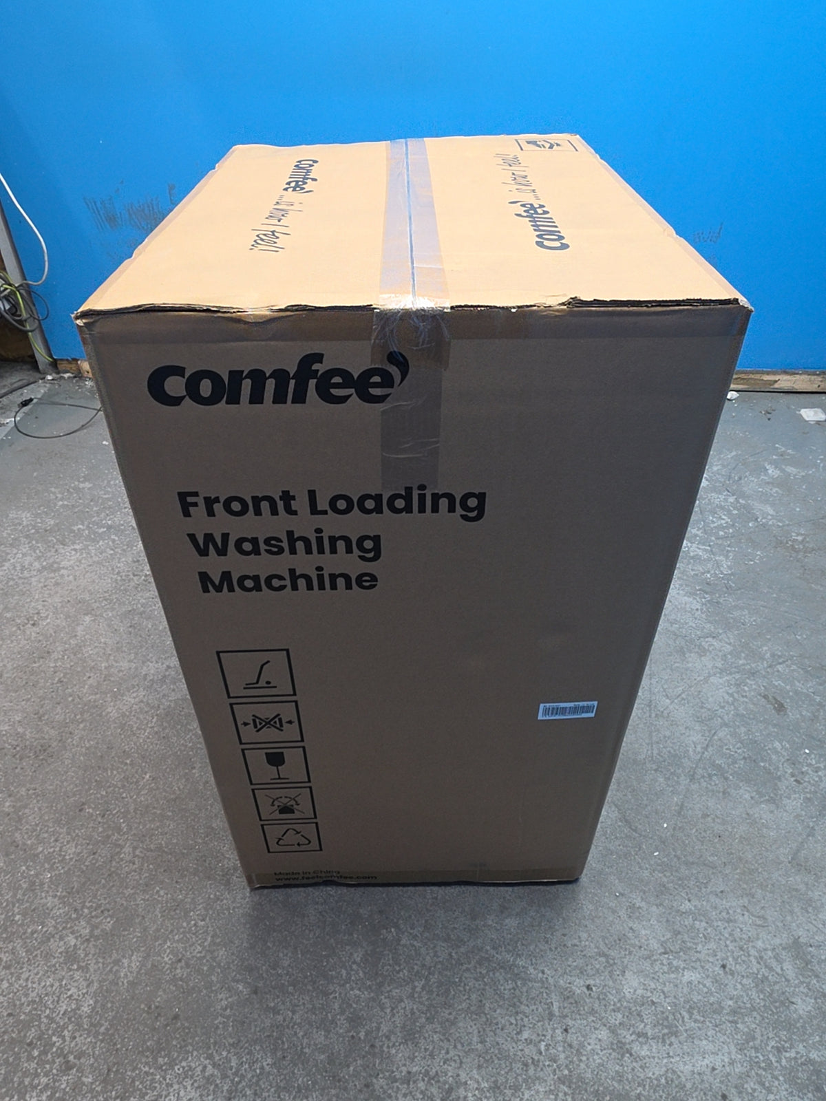 #GRC-165-238 - Comfee 7kg 1200rpm Washing Machine – Steam Wash & 15 Min Quick Cycle, White