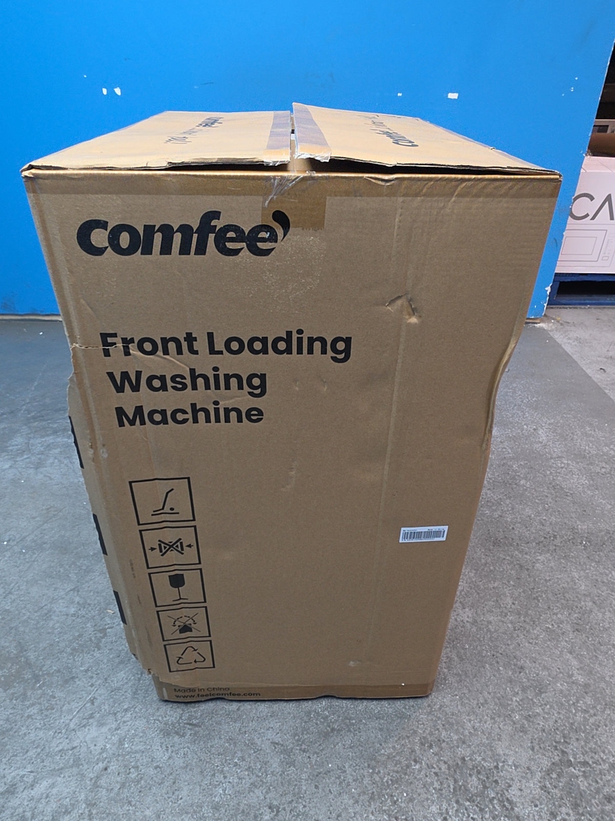 #GRC-165-244 - Comfee 7kg 1200rpm Washing Machine – Steam Wash & 15 Min Quick Cycle, White