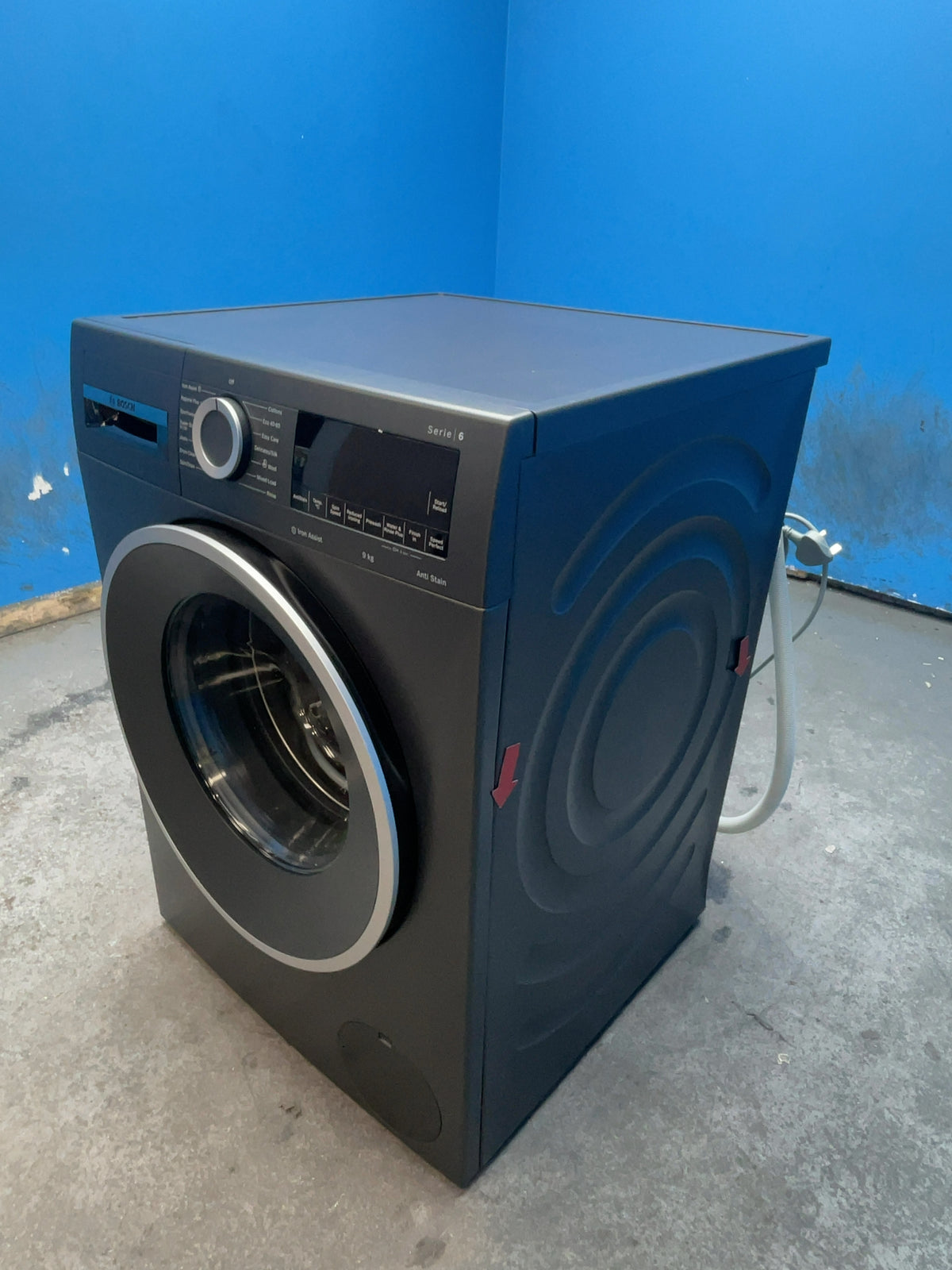 #GRC-165-292 - Bosch 9kg 1400rpm Washing Machine – SpeedPerfect, Cast Iron Grey