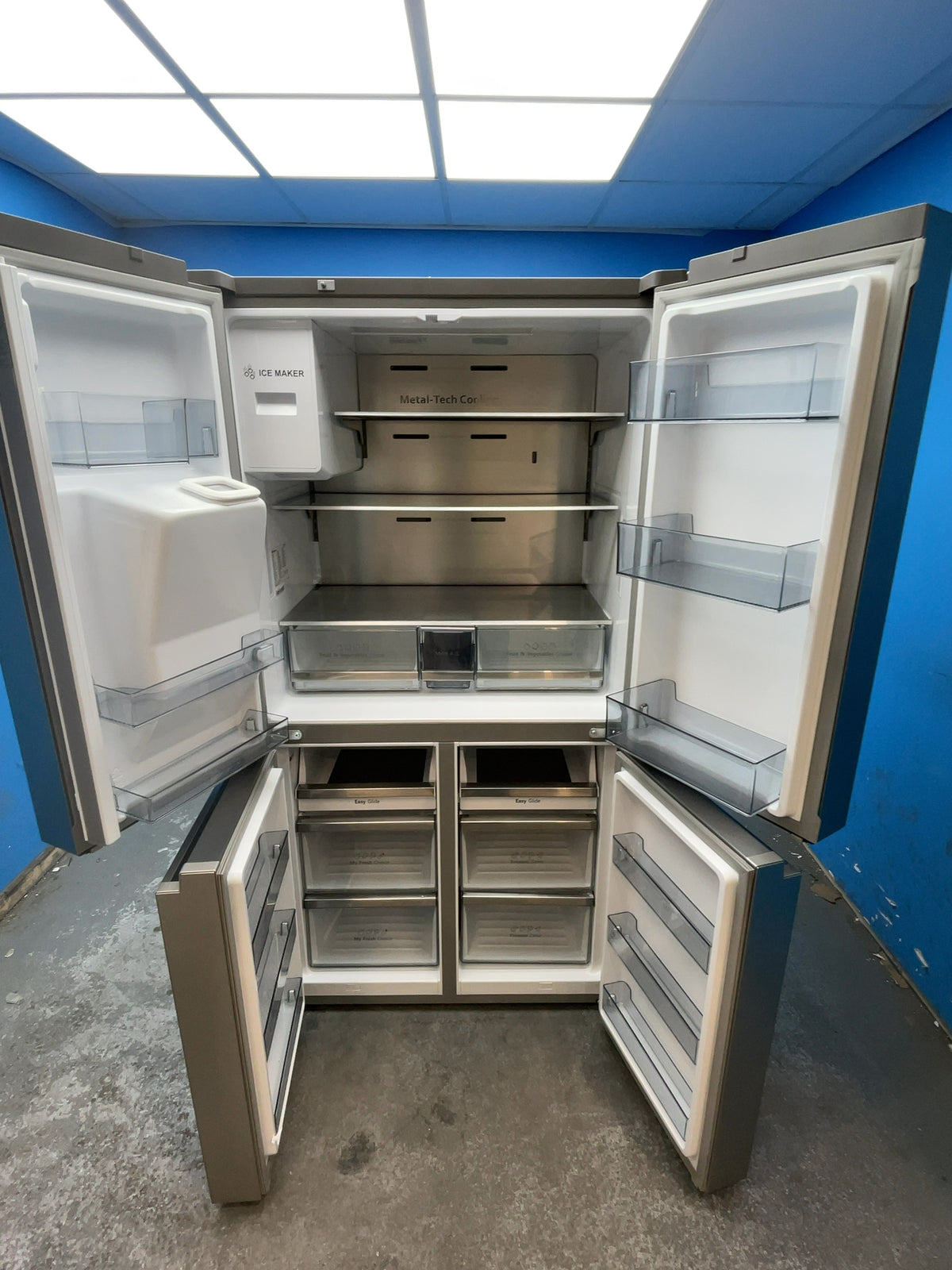 #GRC-165-323 - Hisense French 4 Door Fridge Freezer – 584L, Stainless Steel, Total No Frost