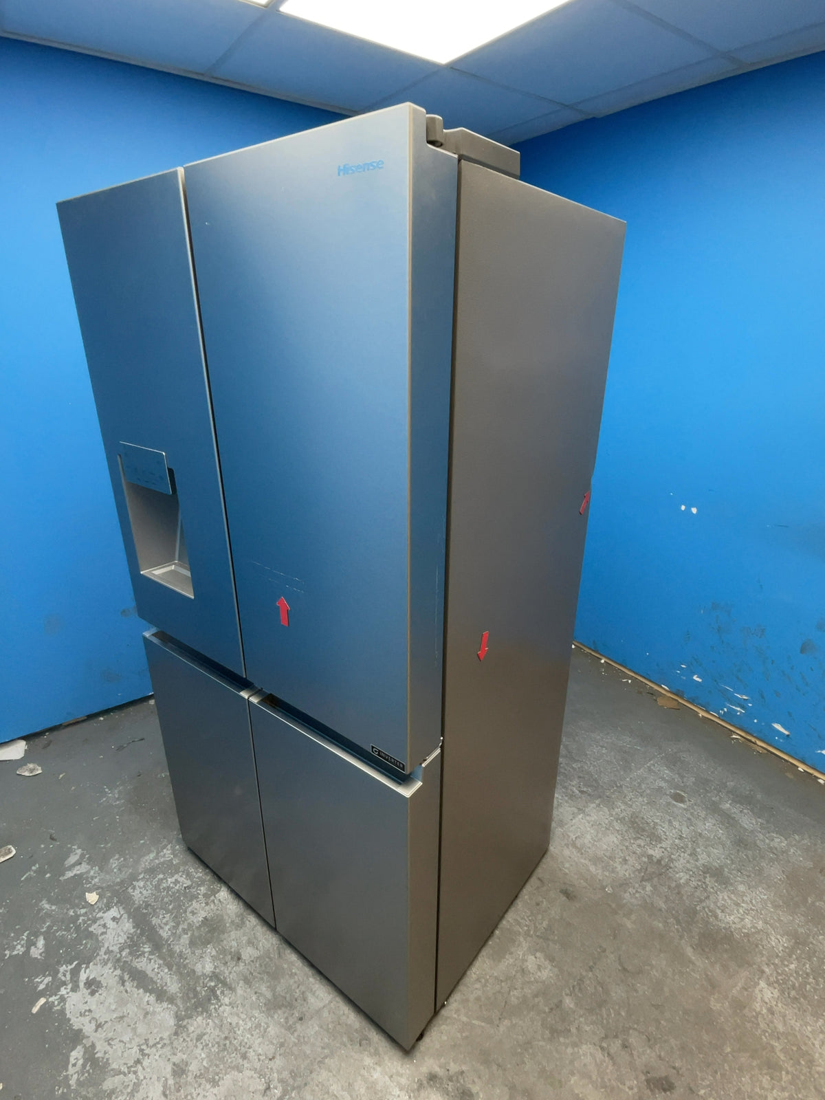 #GRC-165-323 - Hisense French 4 Door Fridge Freezer – 584L, Stainless Steel, Total No Frost