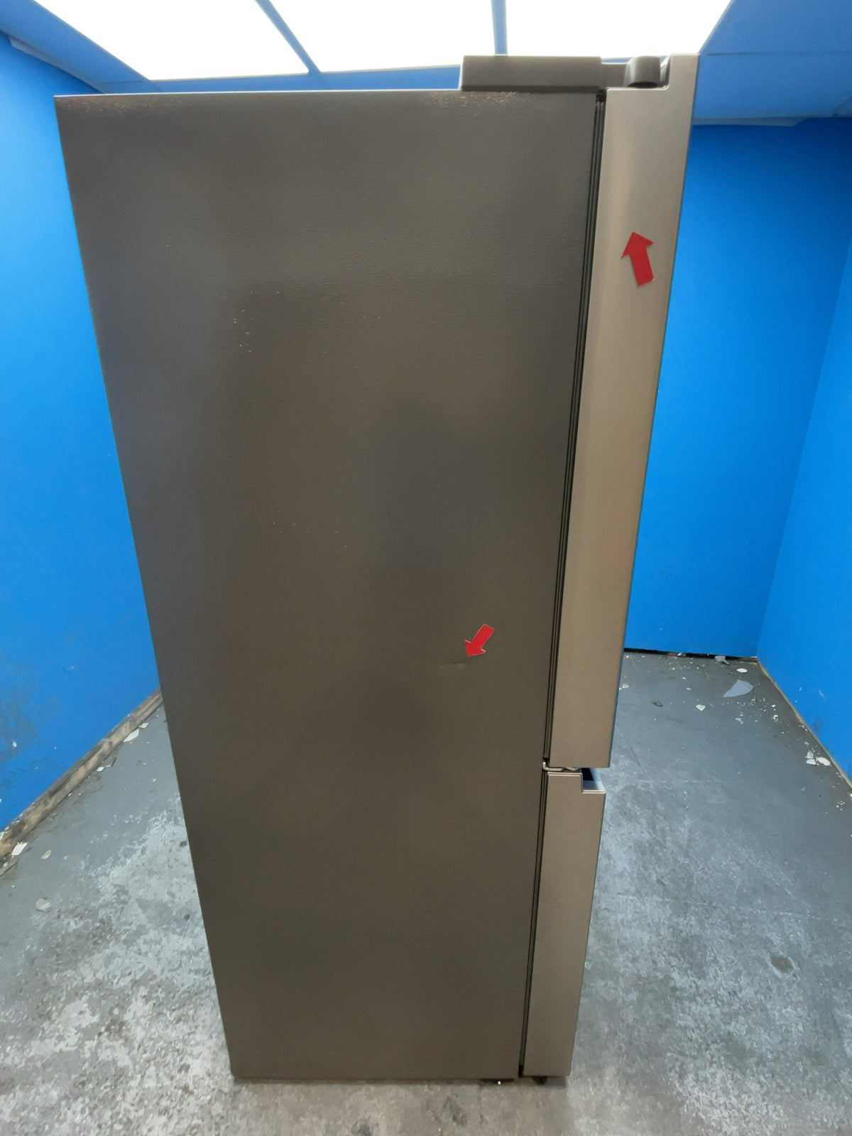 #GRC-165-323 - Hisense French 4 Door Fridge Freezer – 584L, Stainless Steel, Total No Frost
