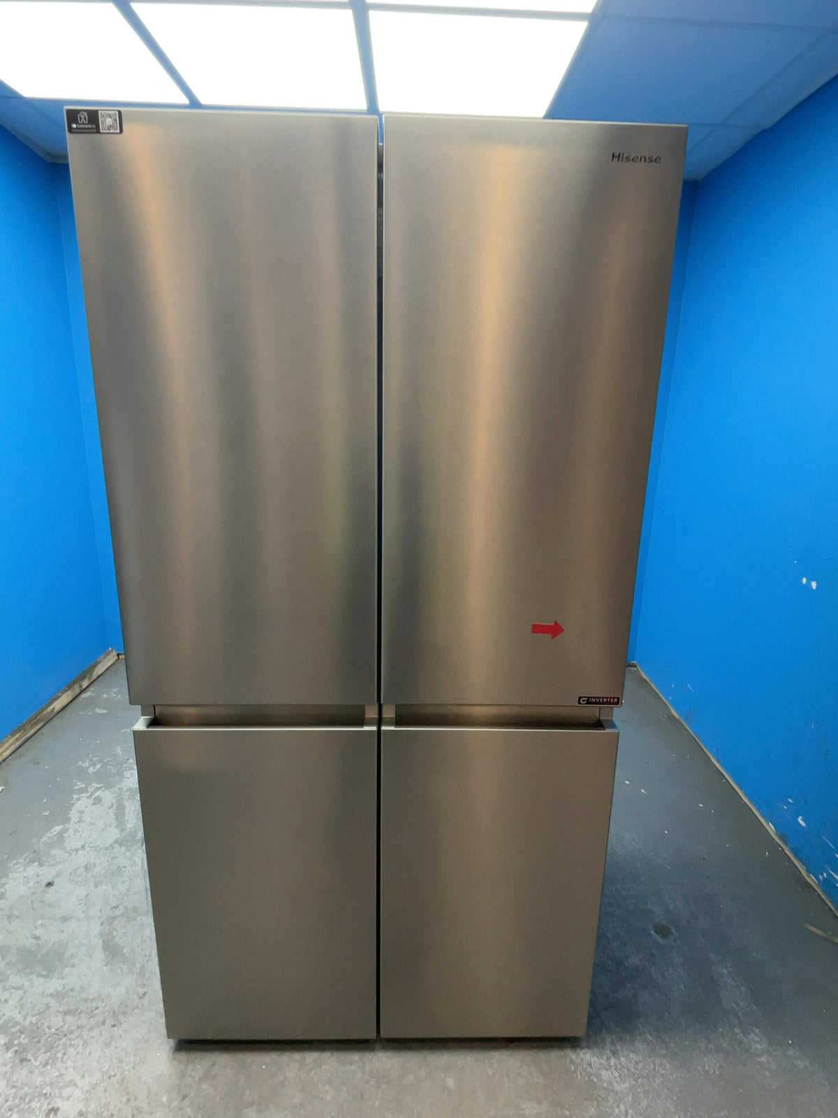 #GRC-165-332 - Hisense American Style Fridge Freezer – 609L, Stainless Steel, Total No Frost