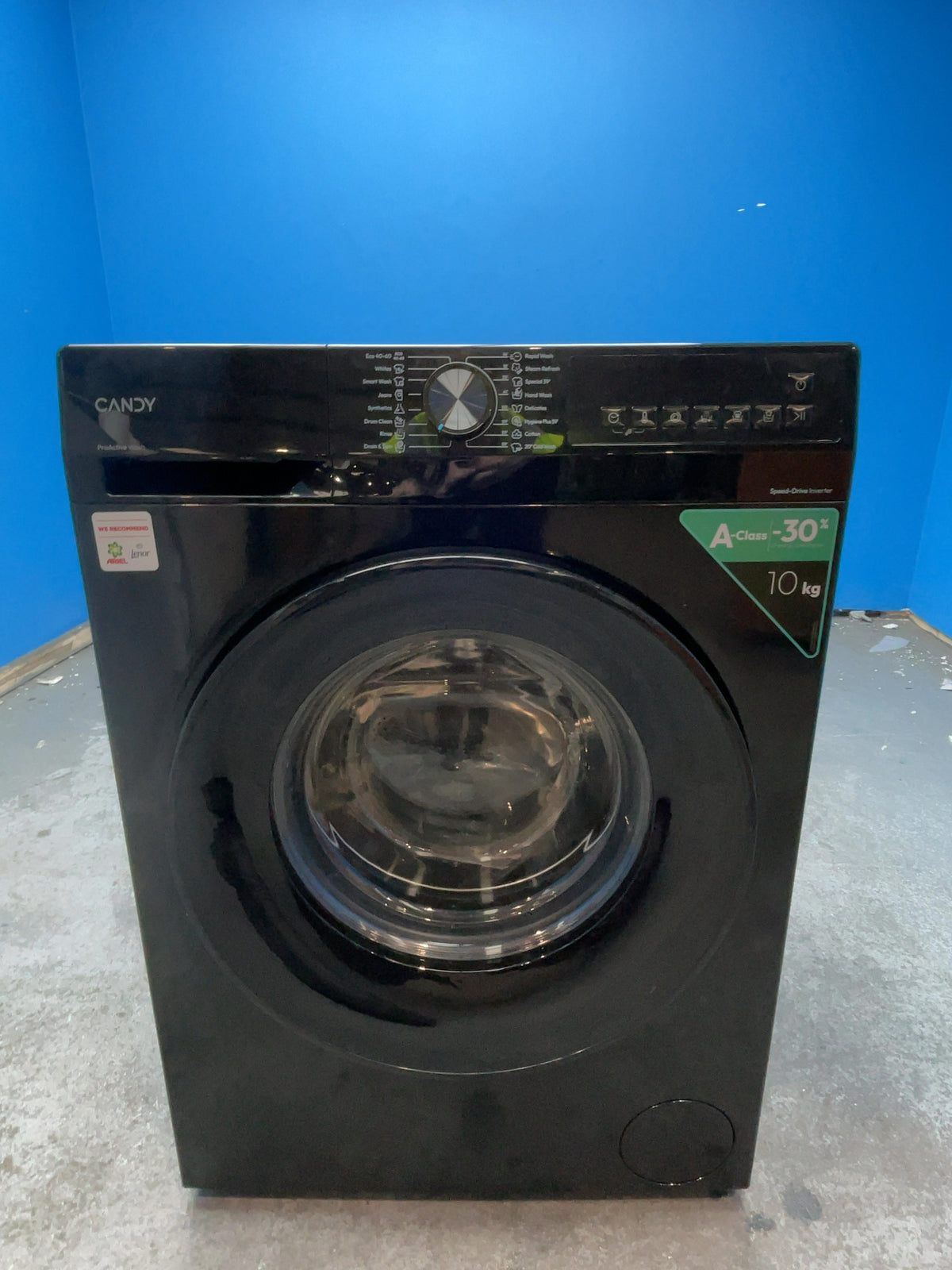 #GRC-165-351 - Candy Quick Pro 10kg 1400rpm Washing Machine – Inverter Motor, 8 Quick Cycles, Black
