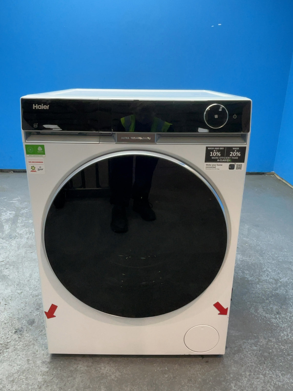 #GRC-165-430 - Haier Washer Dryer – 12kg Wash, 7kg Dry, 1400rpm, WiFi Connected, White