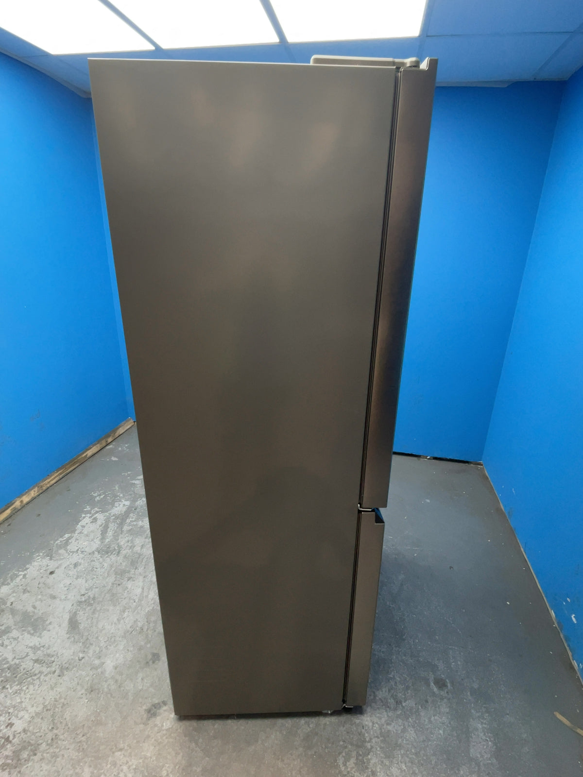 #GRC-165-450 - Haier American Style Fridge Freezer – 463L, Platinum Inox, Total No Frost