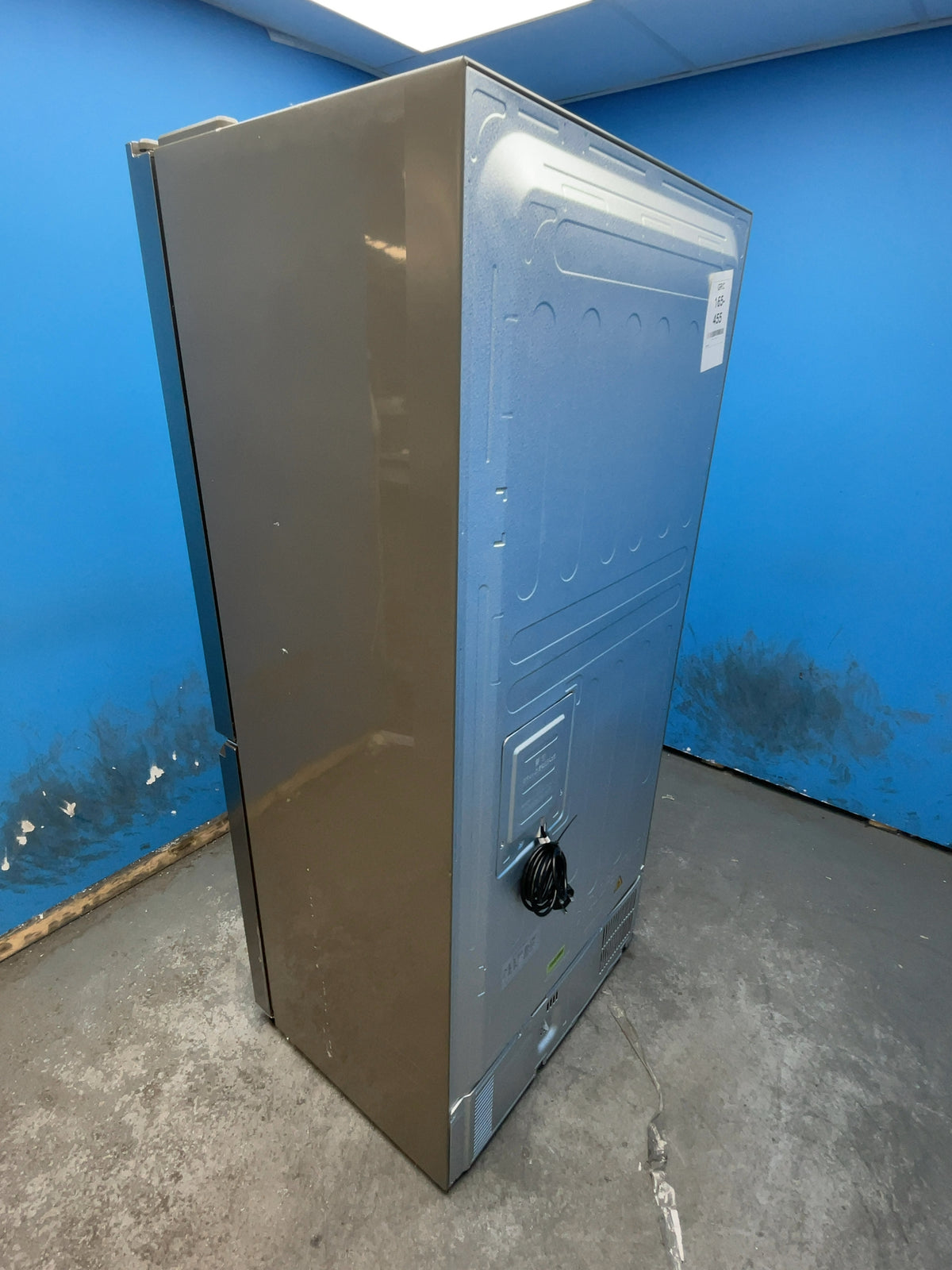 #GRC-165-455 - Haier American Style Fridge Freezer – 467L, Platinum Inox, Total No Frost
