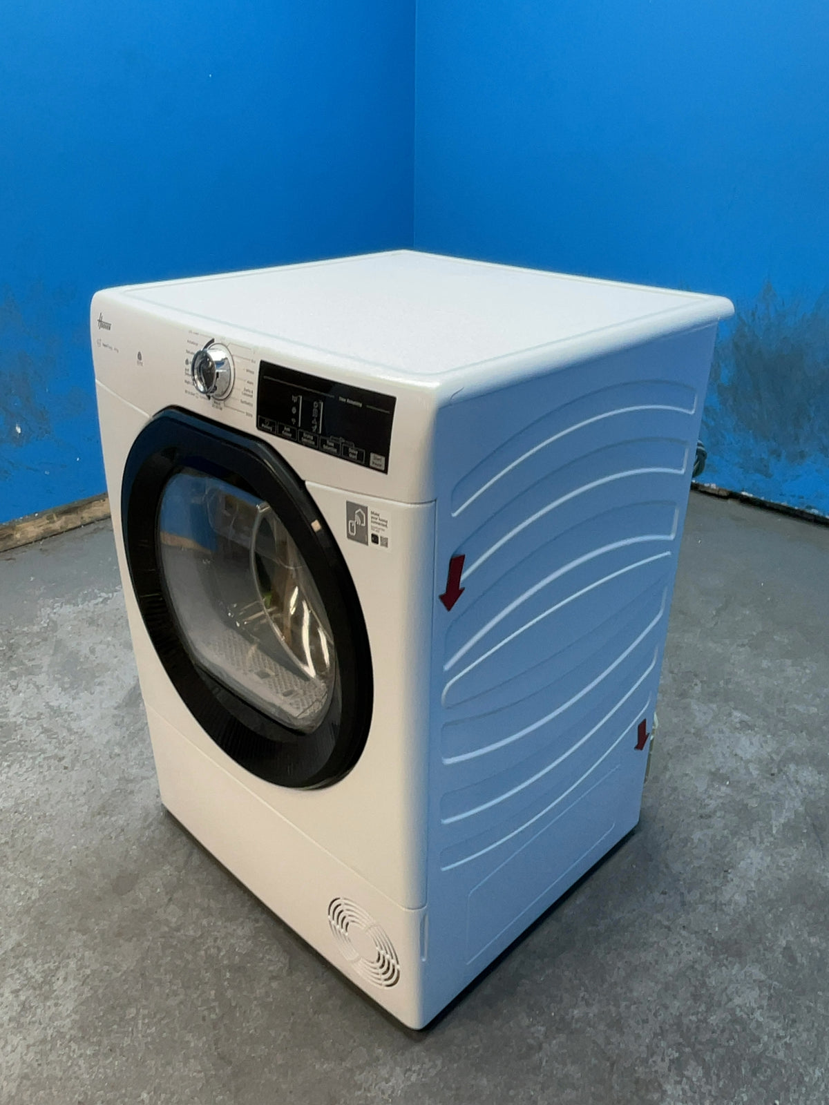 #GRC-165-491 - Hoover 9kg Heat Pump Tumble Dryer – WiFi Connected, White, D Energy Rating