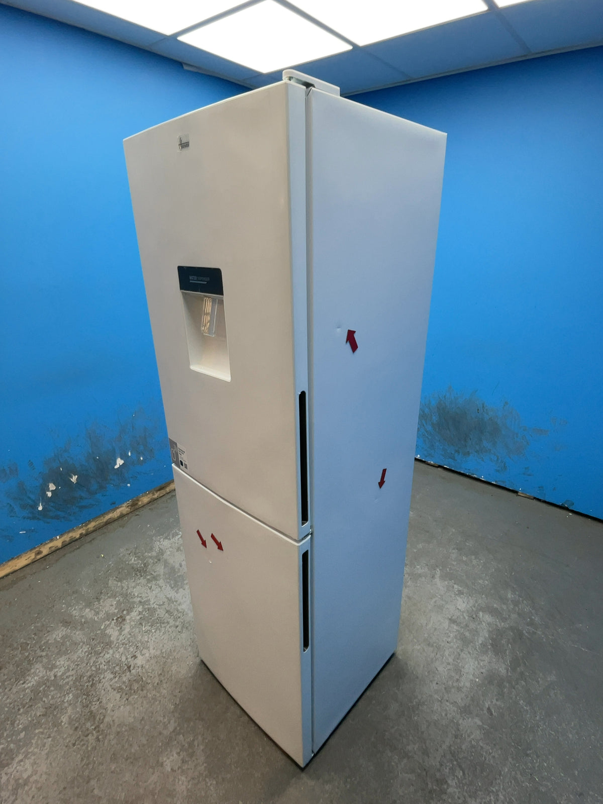 #GRC-165-521 - Hoover 54cm Fridge Freezer – 246L, White, Low Frost, Smart WiFi, Water Dispenser