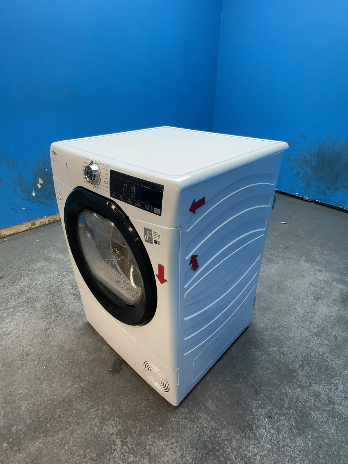 #GRC-165-543 - Hoover 9kg Condenser Tumble Dryer – WiFi Connected, White, B Energy Rating