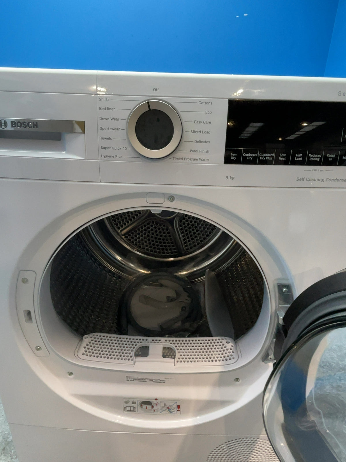 #GRC-165-832 - Bosch Serie 6 9kg Heat Pump Tumble Dryer – White, A+++ Energy Rating