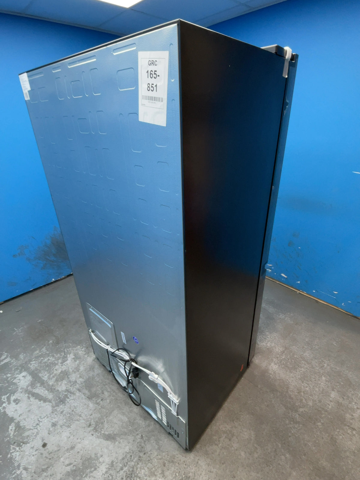 #GRC-165-851 - Hisense American Style Fridge Freezer – 614L, Black Steel, Total No Frost