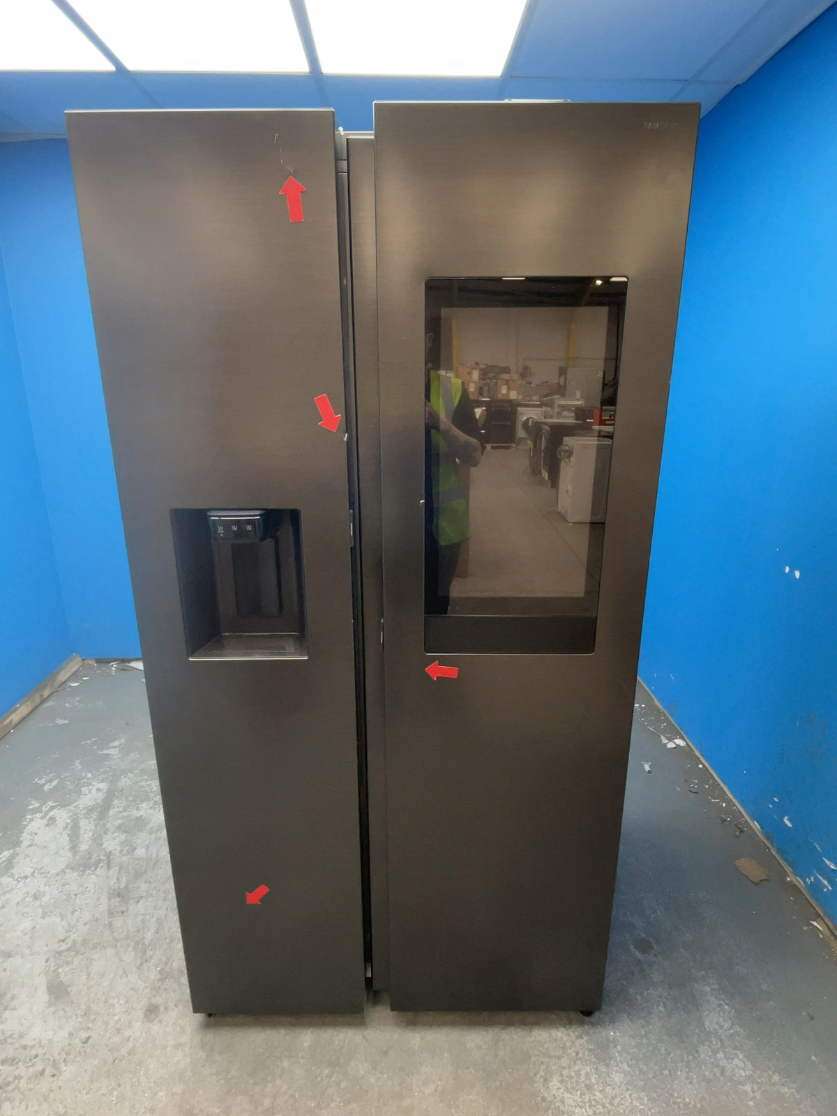 #GRC-165-856 - Samsung Series 9 American Style Fridge Freezer – 614L, Dark Ocean Inox