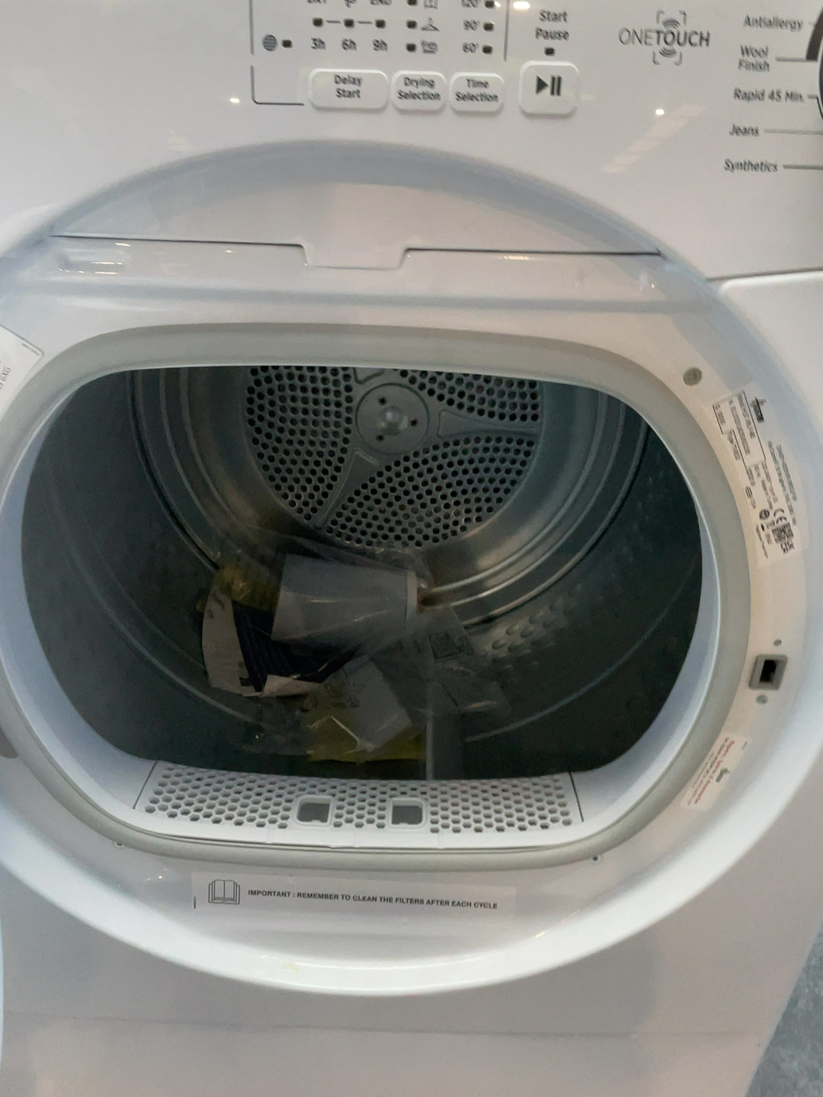 #GRC-165-891 - Hoover H-DRY 300 9kg Vented Tumble Dryer – NFC Connectivity, White, 59.6cm Wide