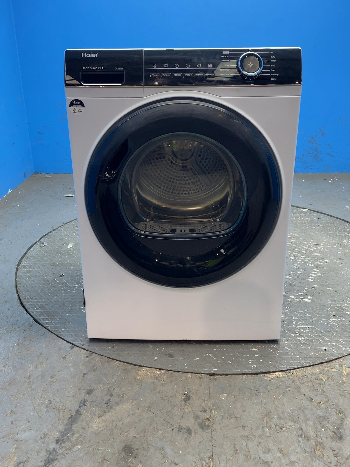 #GRC-165-904 - Haier Series 3 9kg Heat Pump Tumble Dryer – White, A++ Energy Rating