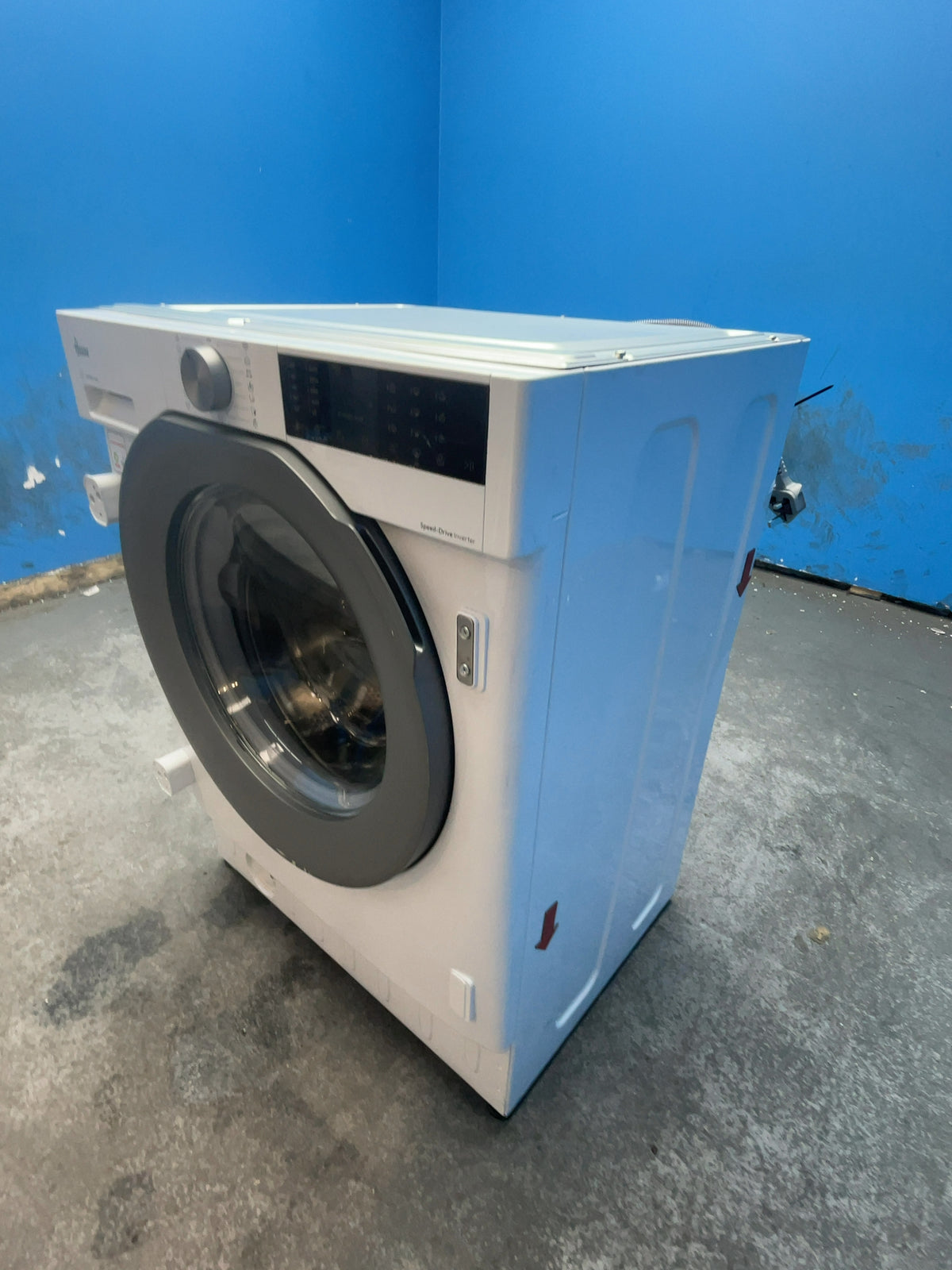 #GRC-165-905 - Hoover 9kg 1600rpm Integrated Washing Machine – KG Mode, Steam Function, White