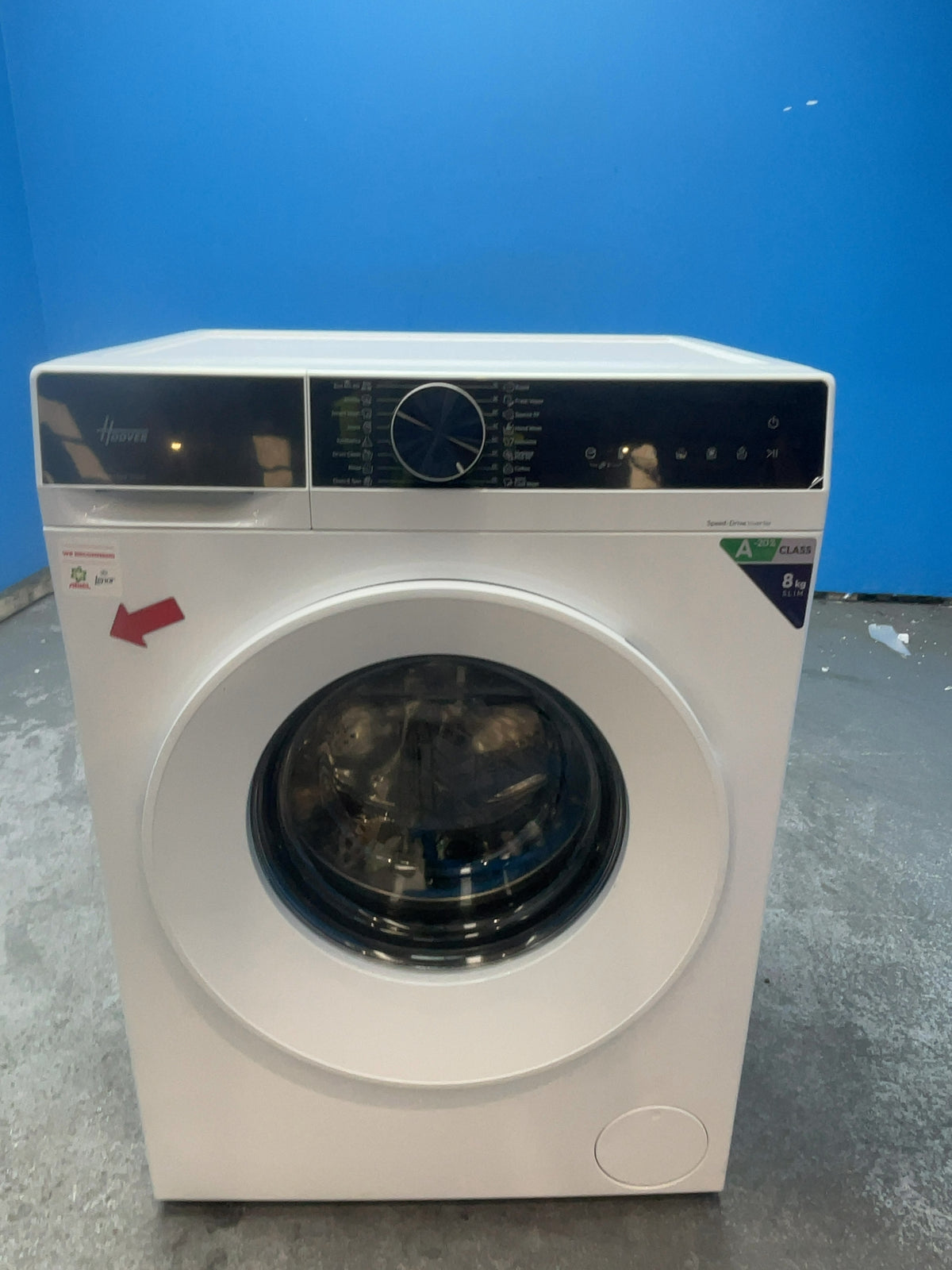 #GRC-165-921 - Hoover HGD 48S8C-80 8kg 1400rpm Washing Machine – Steam Cycle, Inverter Motor, White
