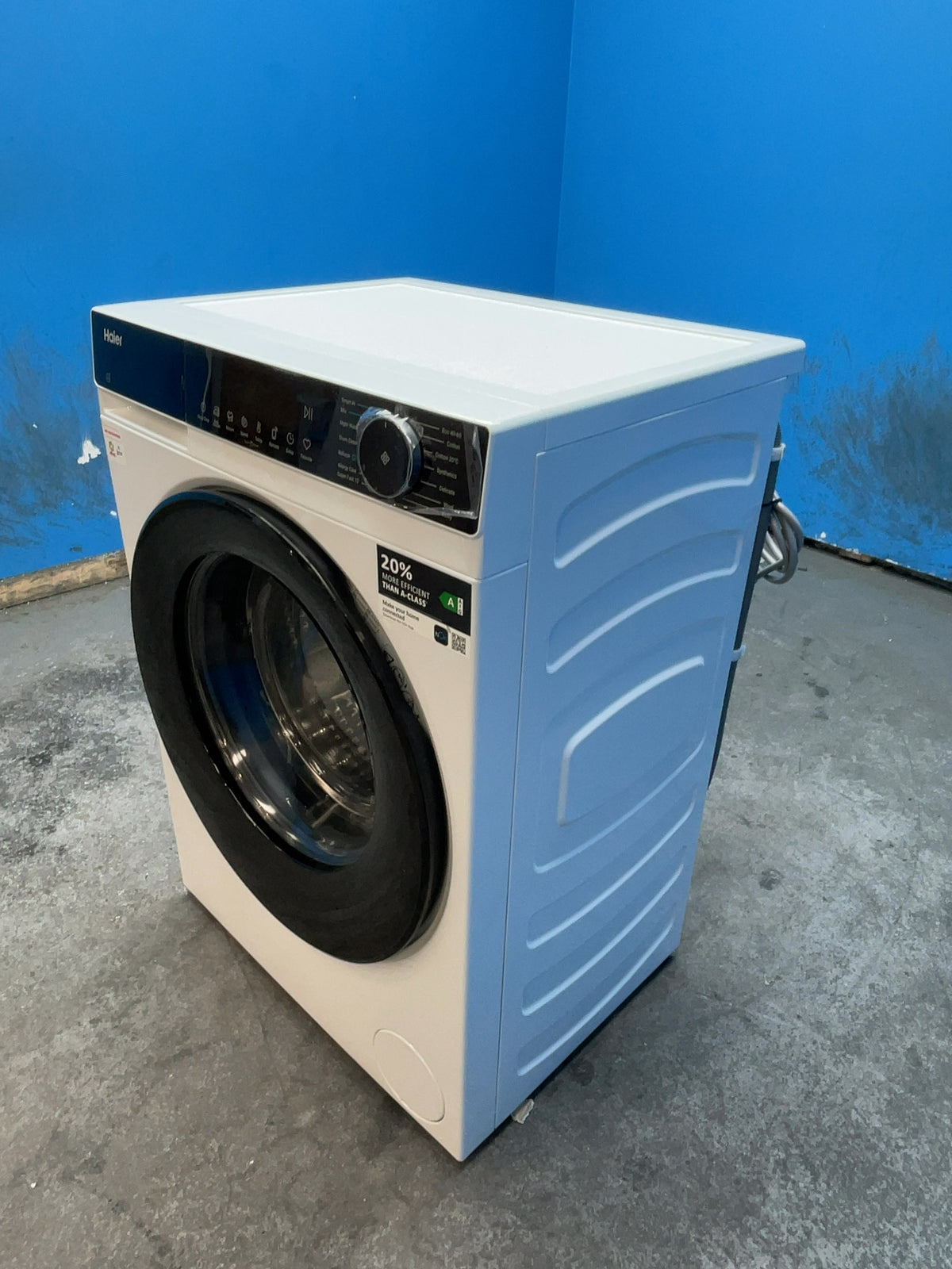 #GRC-165-952 - Haier 9kg 1400rpm Washing Machine – Steam Function, WiFi Connected, White