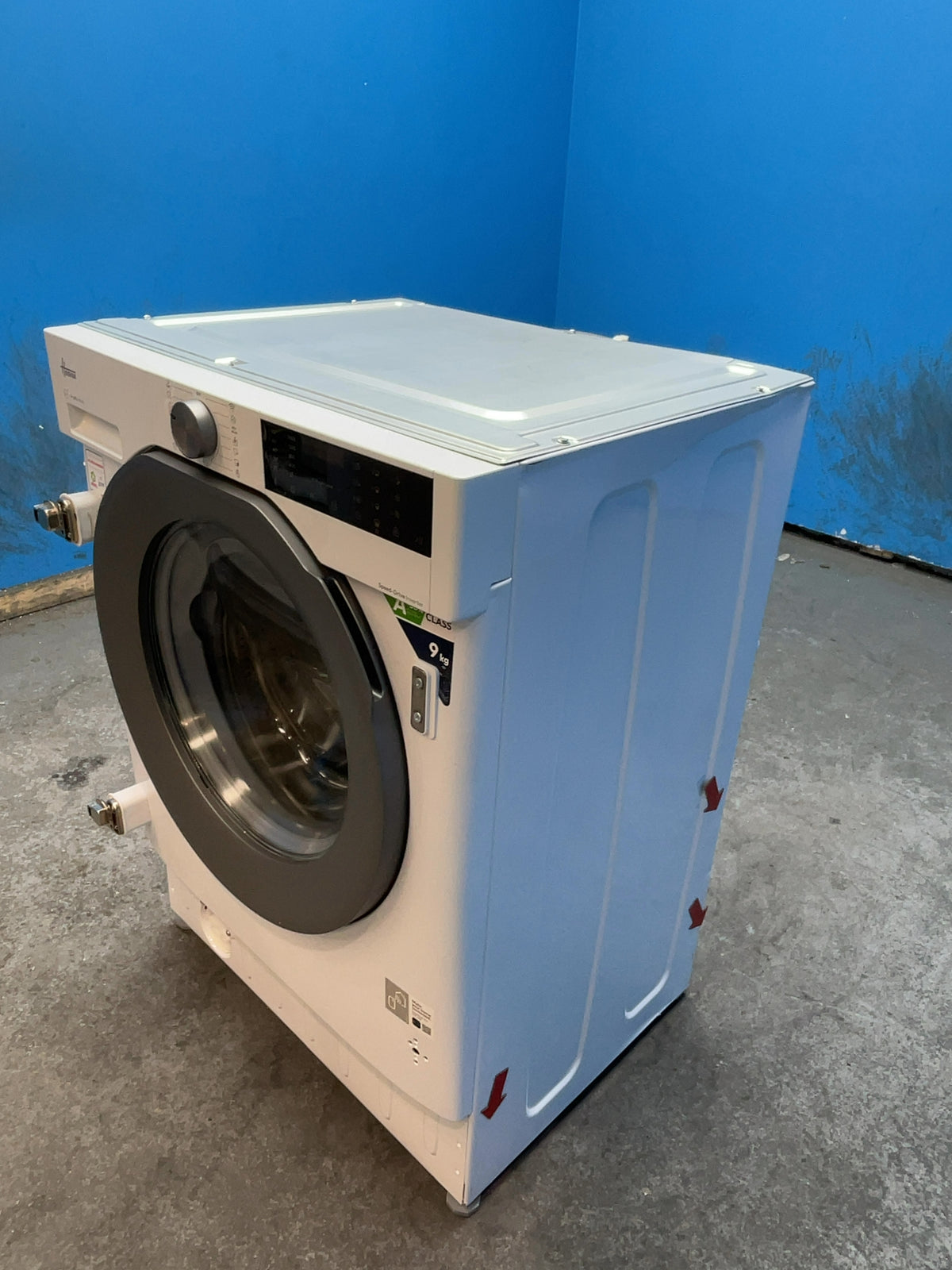 #GRC-165-957 - Hoover 9kg 1600rpm Integrated Washing Machine – KG Mode, Steam Function, White