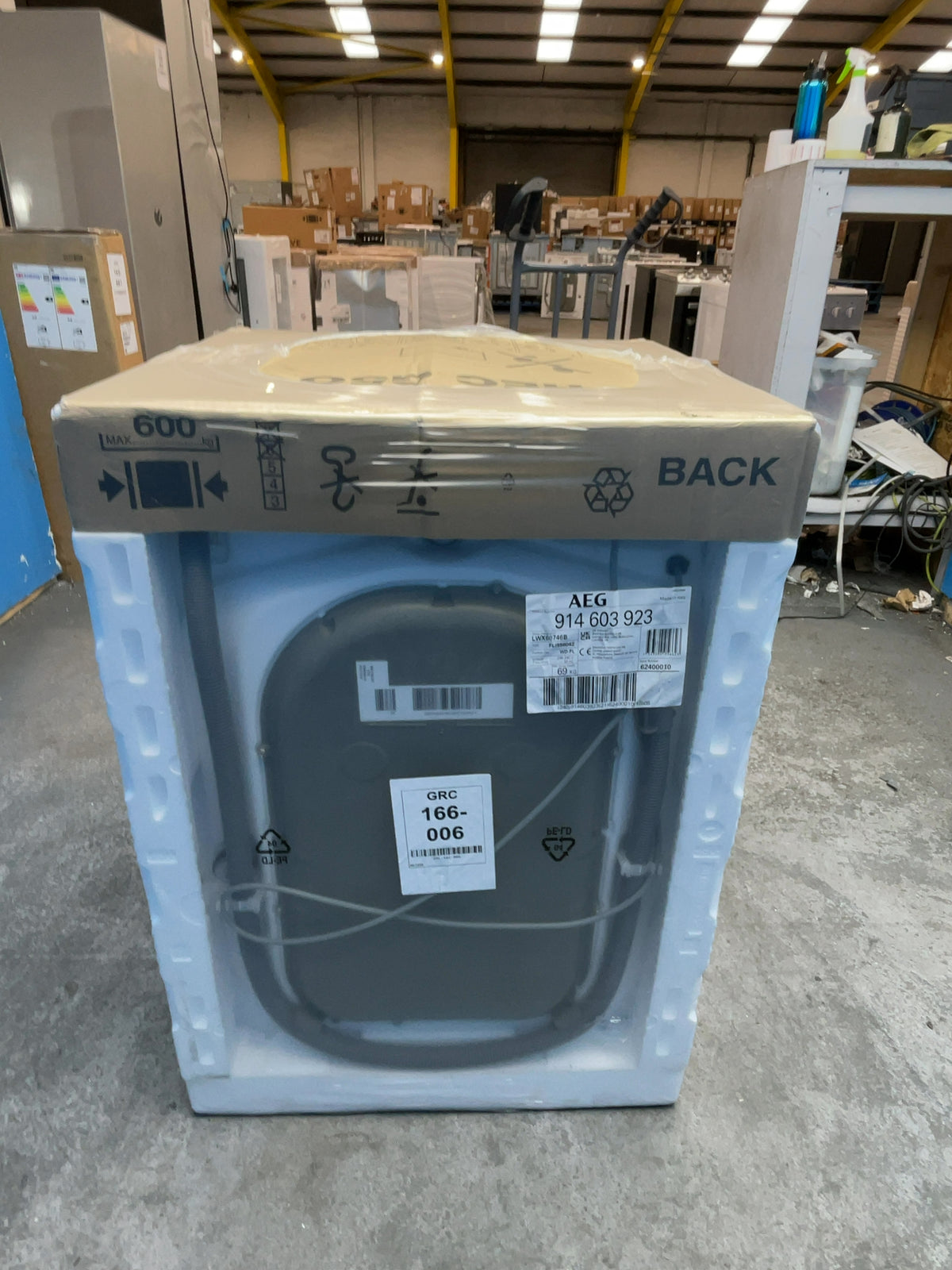 #GRC-166-006 - AEG 7kg/4kg ProSense Washer Dryer – 1600 Spin, AutoSense, White