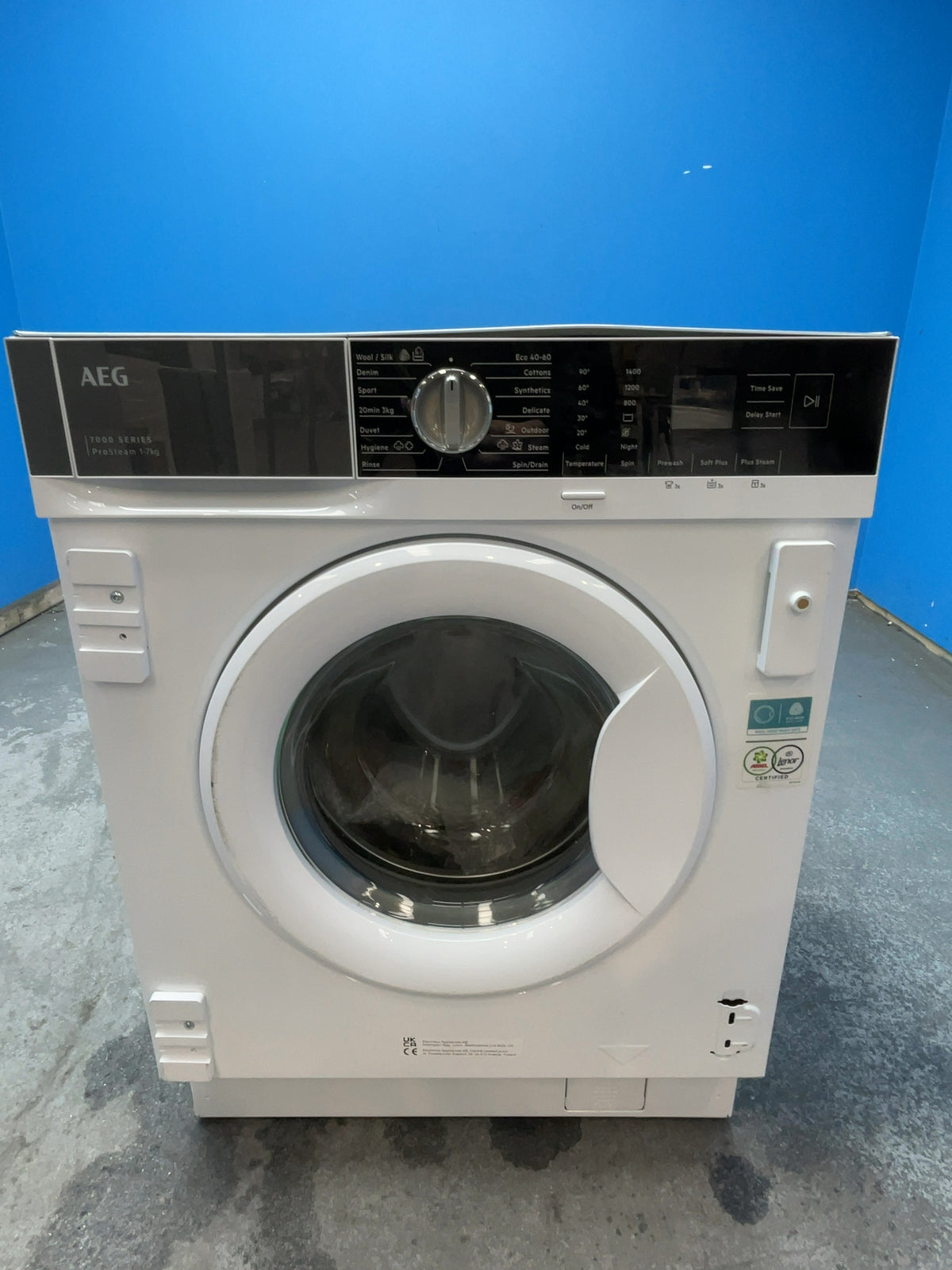 #GRC-166-029 - AEG 7kg 1400rpm Integrated Washing Machine – ProSteam, ProSense, White