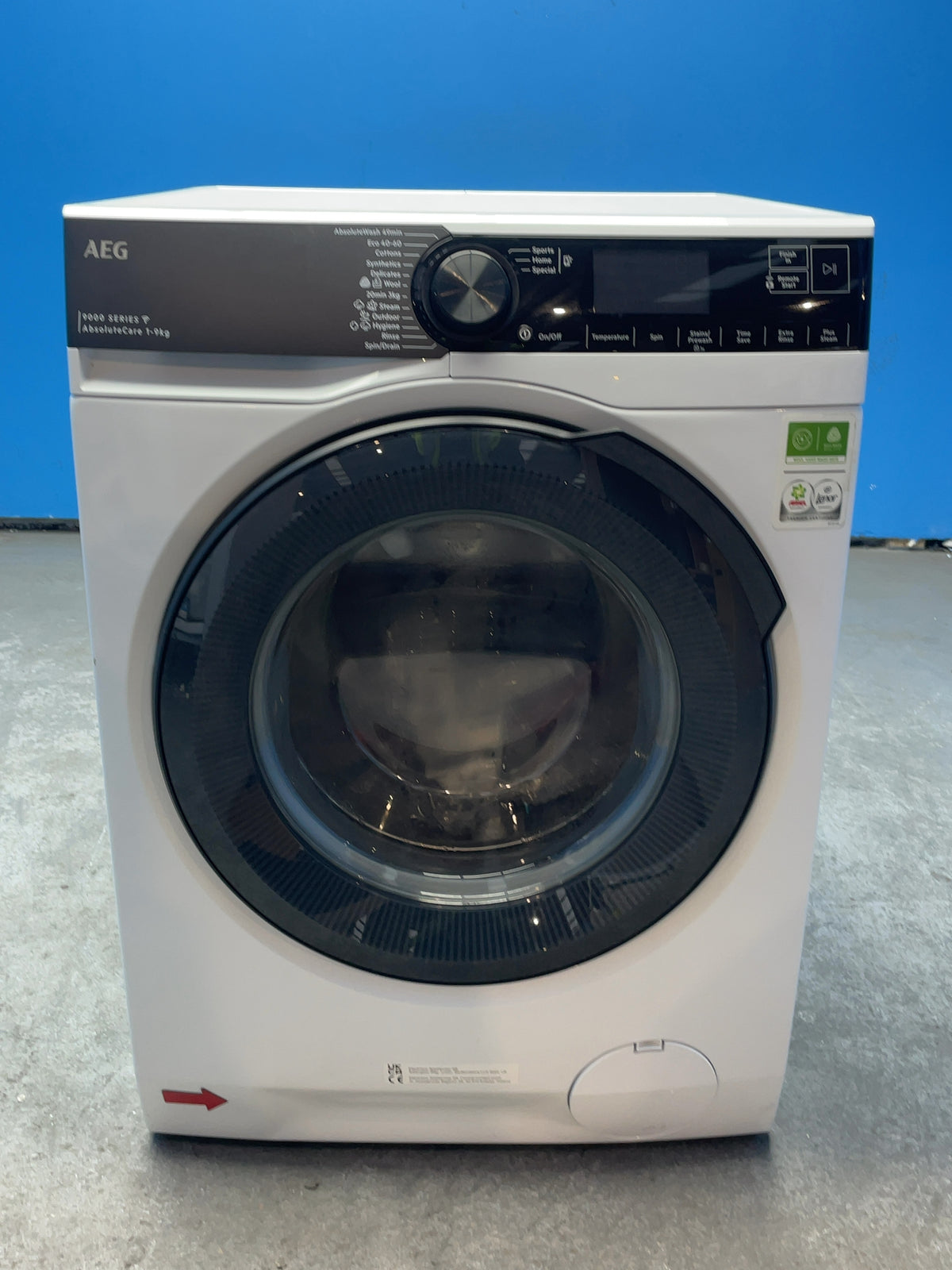 #GRC-166-042 - AEG 9000 Series 9kg Washing Machine – AbsoluteCare, 1400rpm, WiFi, White