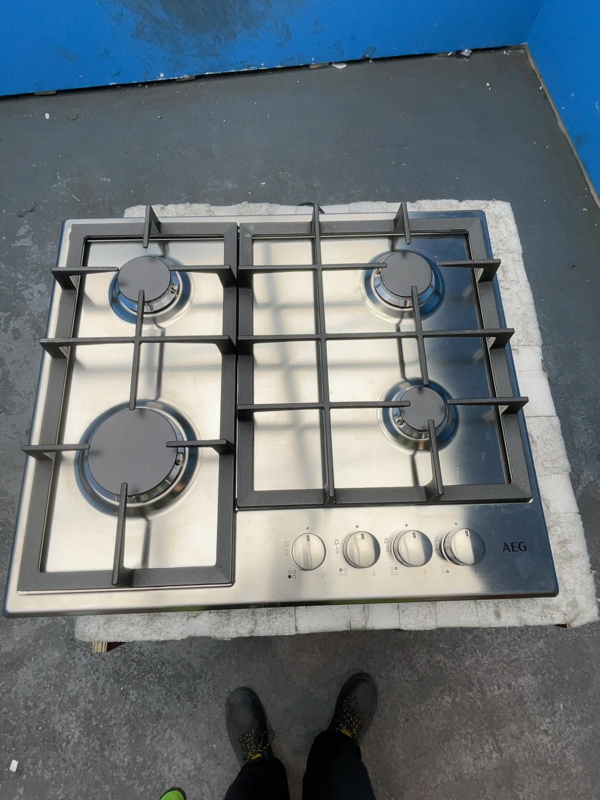 #GRC-166-096 - AEG 3000 Series 60cm Gas Hob – 4 Burners, Slimline Design, SpeedBurn Tech