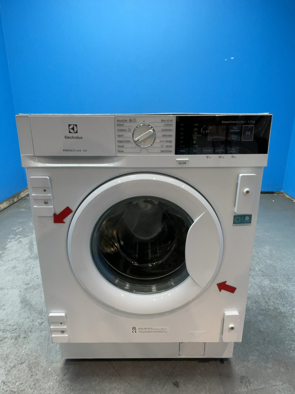 #GRC-166-097 - Electrolux 7kg 1200rpm Integrated Washing Machine – Smart, White