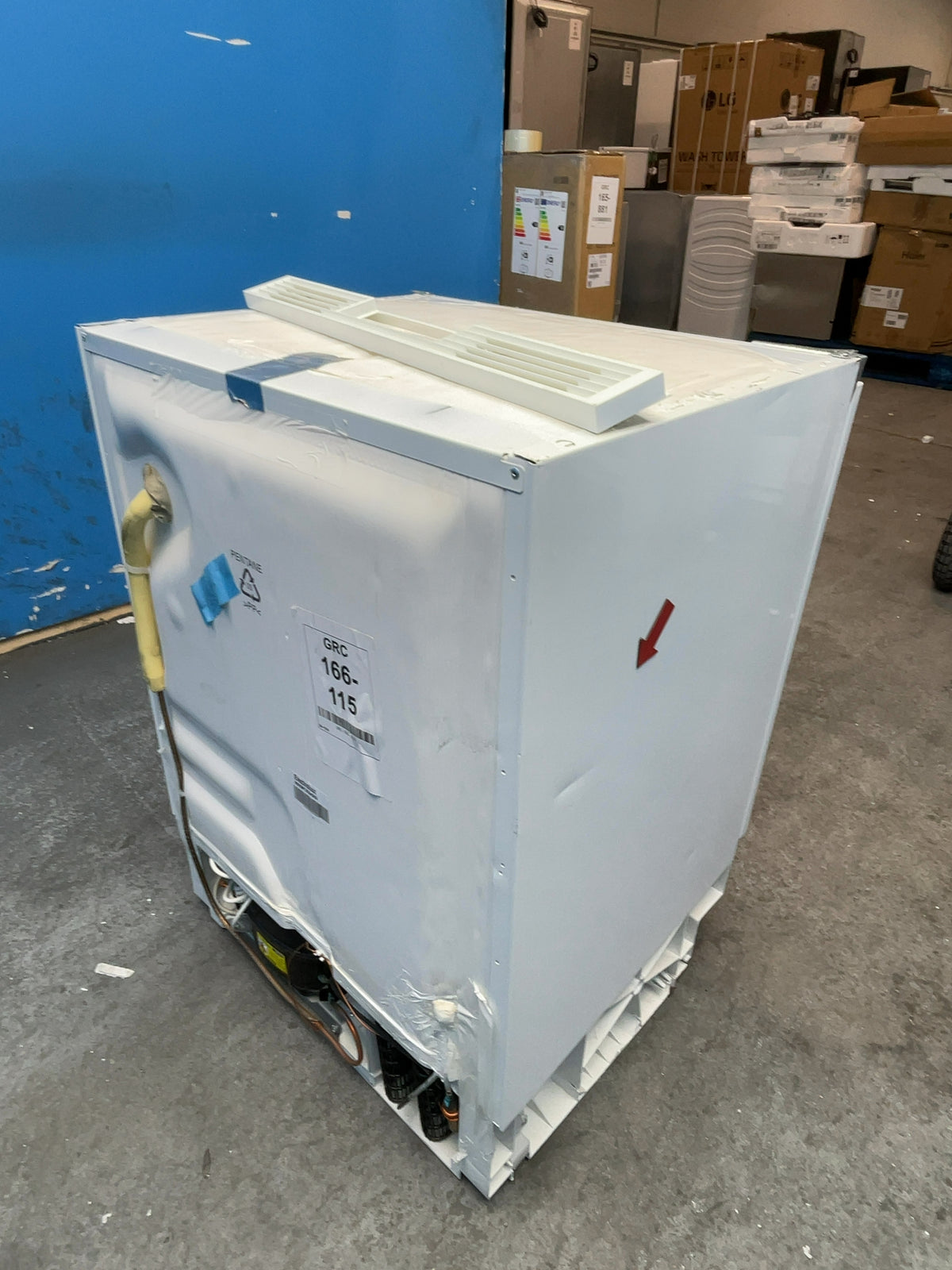 #GRC-166-115 - Electrolux 60cm Built-Under Integrated Freezer – 95L, 4 Drawers, FastFreeze, TempAlert