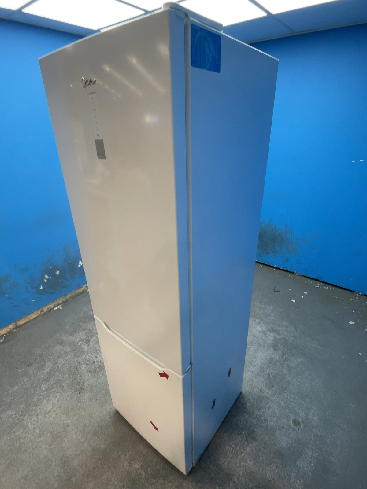 #GRC-166-222 - Midea 59.9cm 60/40 Fridge Freezer – 310L, White, Total No Frost