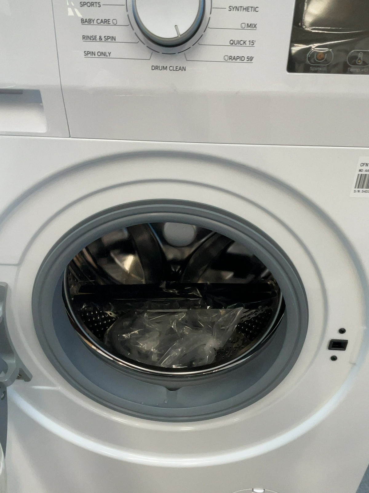 #GRC-166-224 - Comfee 7kg 1200rpm Washing Machine – Steam Wash & 15 Min Quick Cycle, White