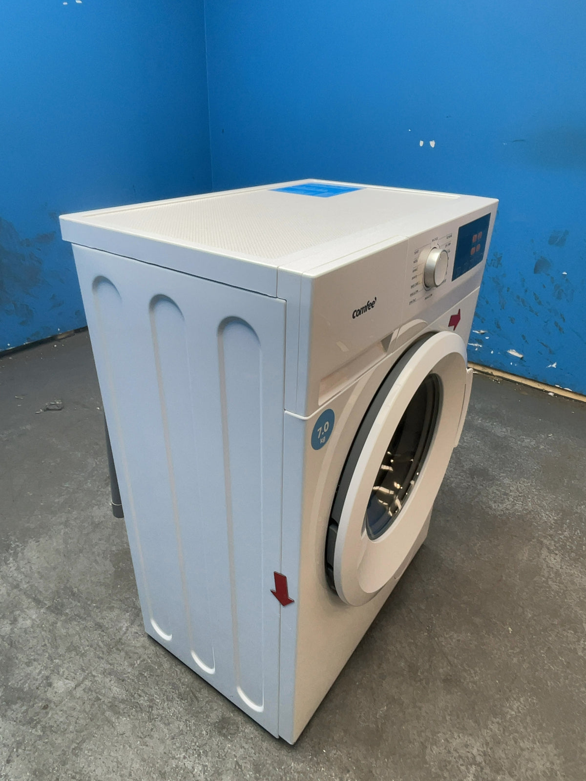 #GRC-166-248 - Comfee 7kg 1200rpm Washing Machine – Steam Wash & 15 Min Quick Cycle, White