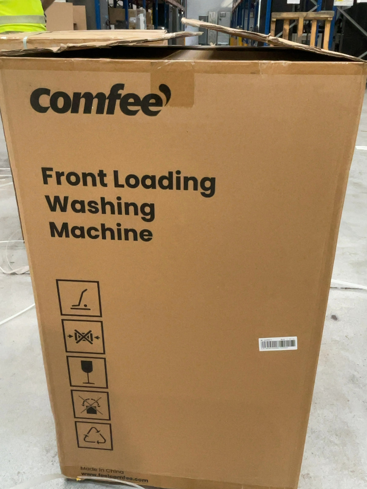 #GRC-166-290 - Comfee 7kg 1200rpm Washing Machine – Steam Wash & 15 Min Quick Cycle, White