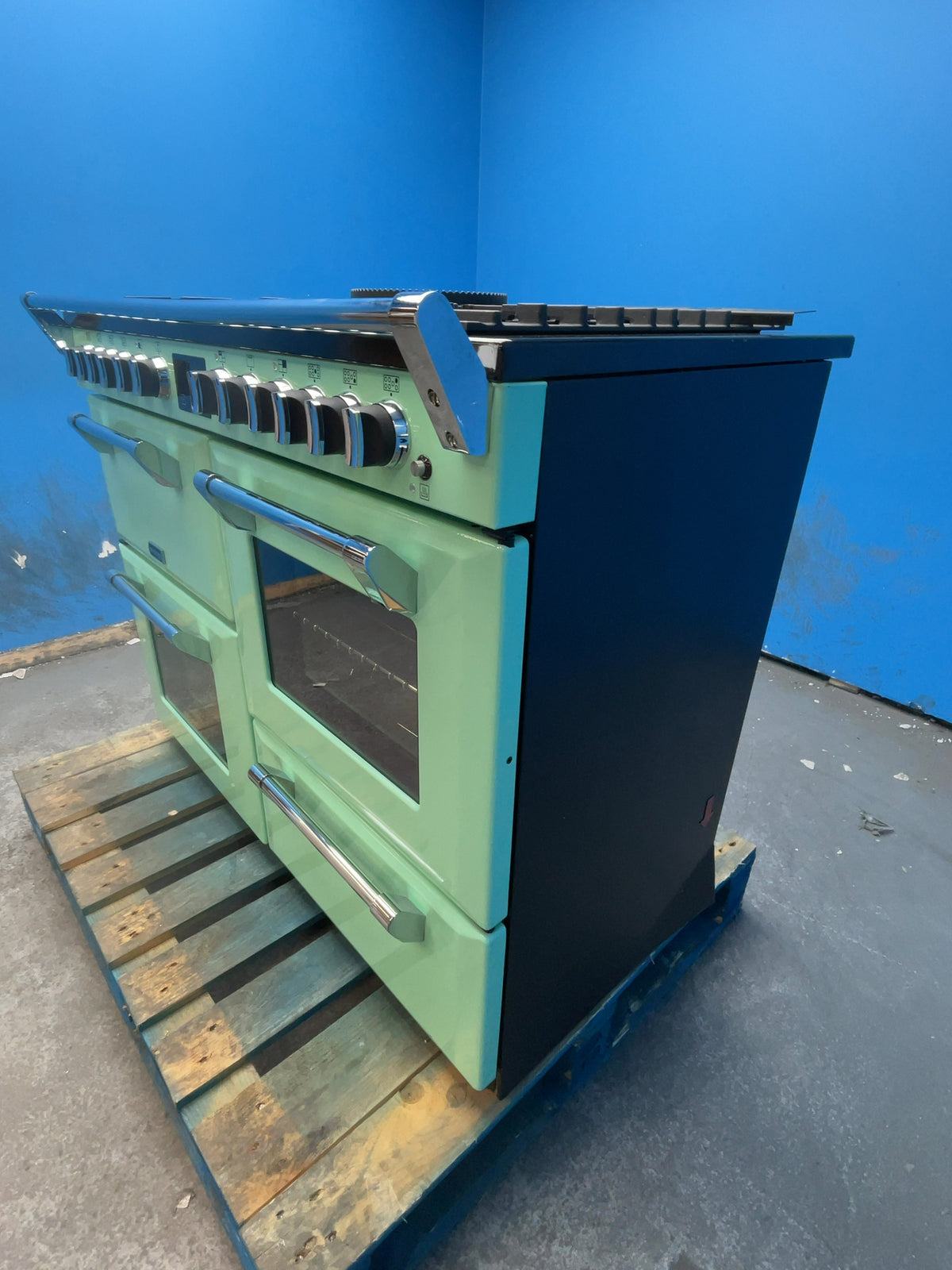 #GRC-166-356 - Stoves Richmond Deluxe 110cm Dual Fuel Range Cooker – Quad Oven, 7 Burners, Mojito Mint