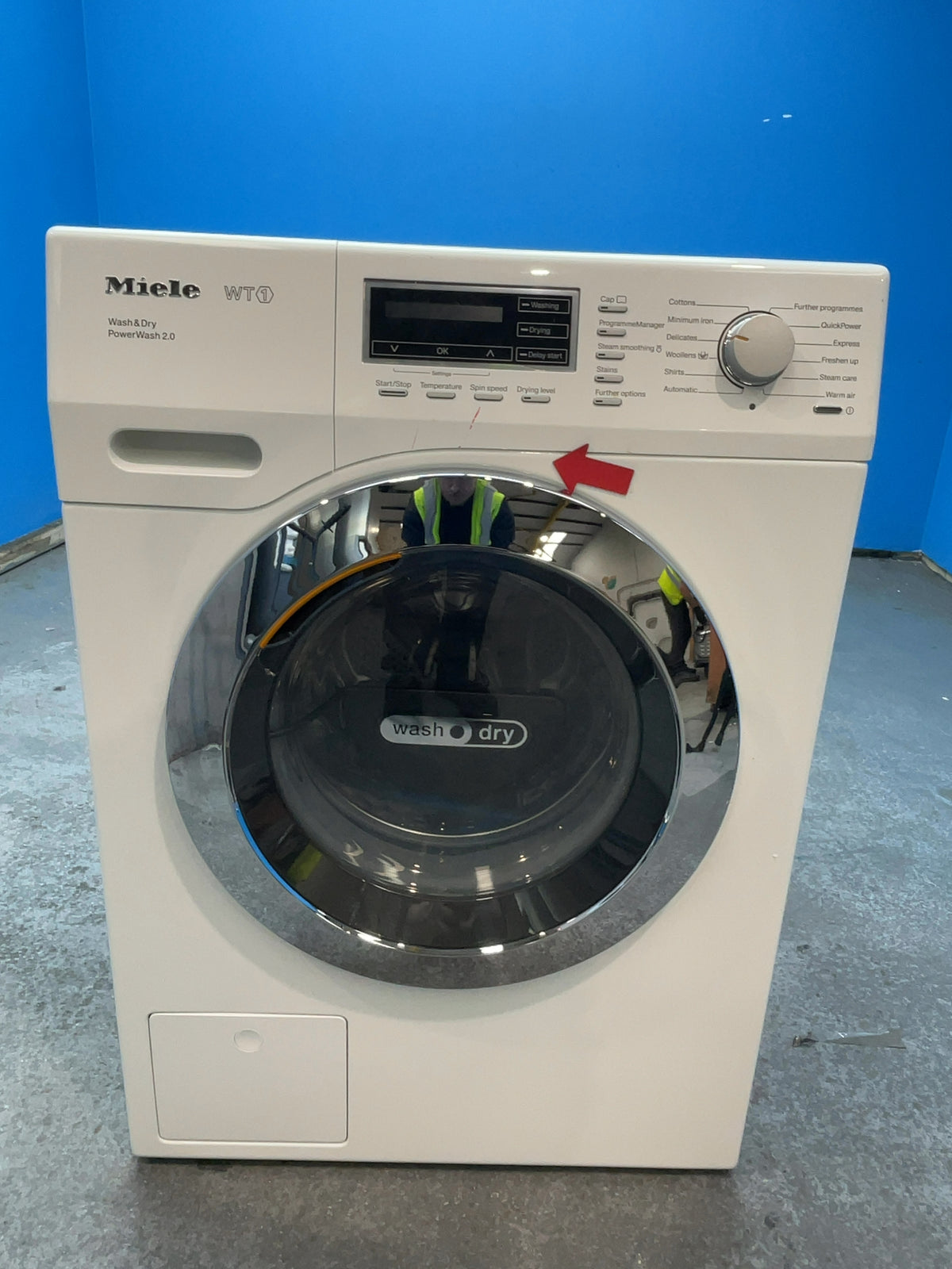 #GRC-166-365 - Miele Washer Dryer – 7kg Wash / 4kg Dry, 1600rpm, PowerWash 2.0 & Steam, Lotus White