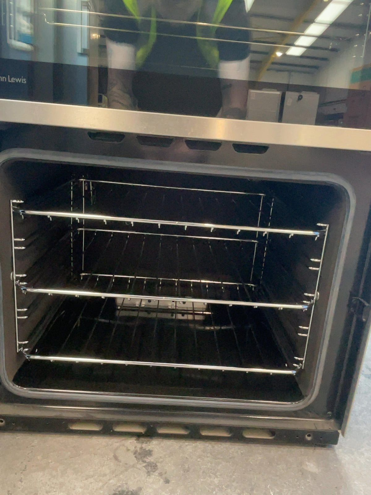 #GRC-166-371 - John Lewis Freestanding 60cm Gas Hob Cooker – Double Oven, 4 Gas Burners, Catalytic Liners, Stainless Steel