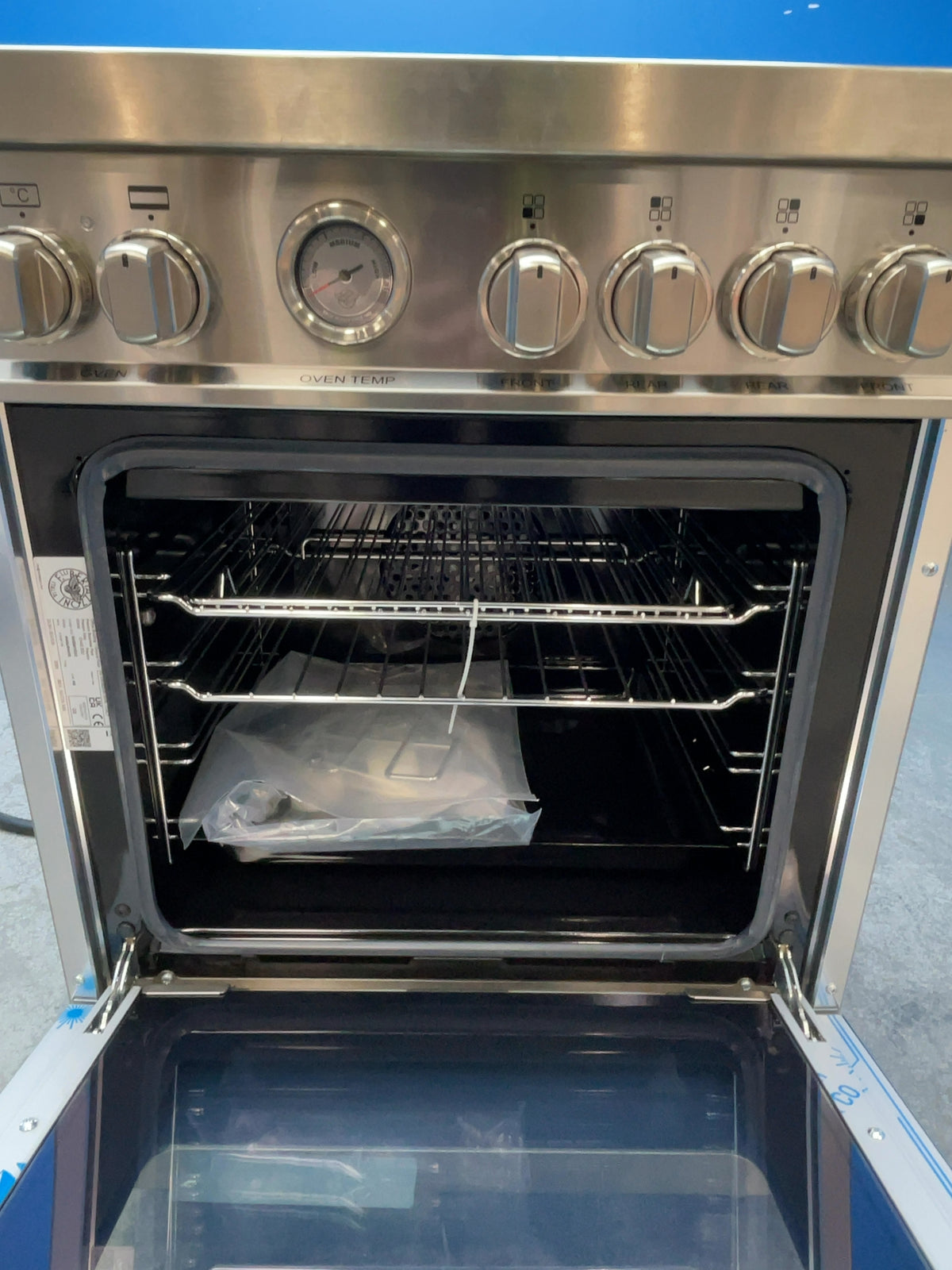 #GRC-166-412 - Bertazzoni Master Series 60cm Electric Range Cooker – 69L Capacity, 4 Zone Induction Hob, Stainless Steel
