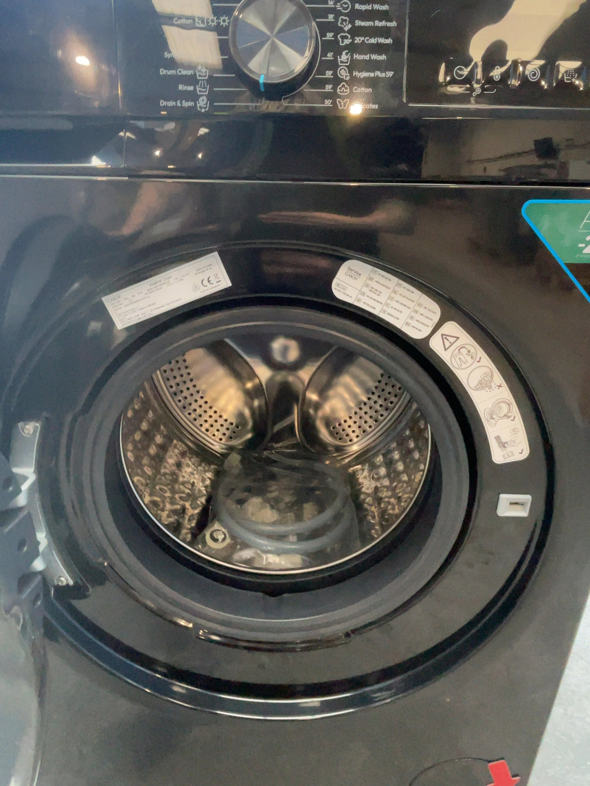 #GRC-166-477 - Candy Quick Pro 9kg Wash 6kg Dry Washer Dryer – 1400rpm, Mix Power System, Black