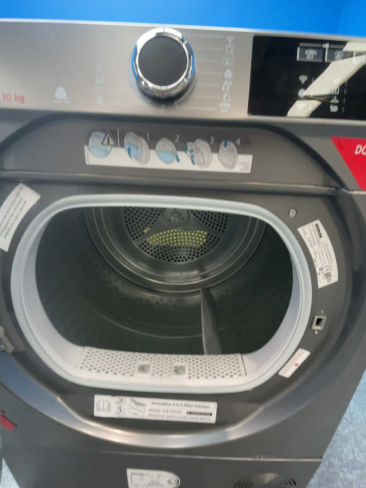 #GRC-166-483 - Hoover H-DRY 500 10kg Heat Pump Tumble Dryer – Wi-Fi Connected, Anthracite