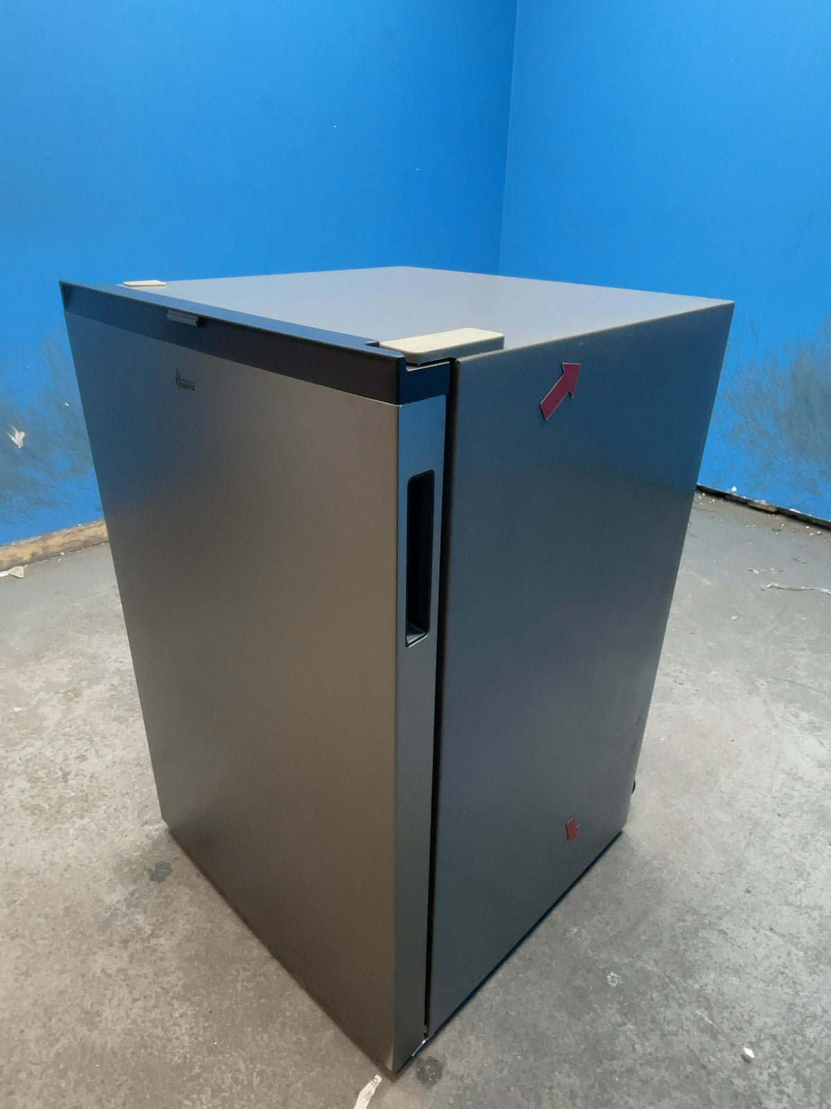 #GRC-166-497 - Hoover H-FRIDGE 300 Mini 54cm Under Counter Fridge – 129L, Aria Clear, Grey