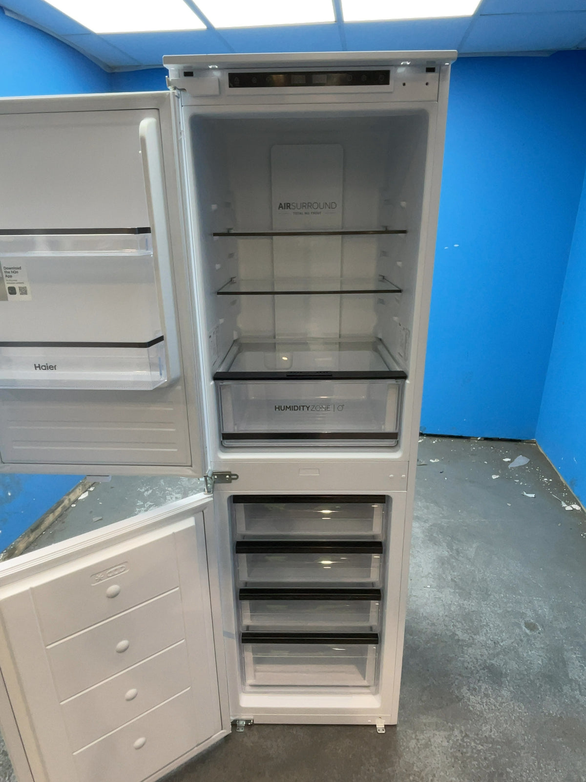 #GRC-166-515 - Haier 54cm Integrated Fridge Freezer – 242L, White, Total No Frost, Smart WiFi