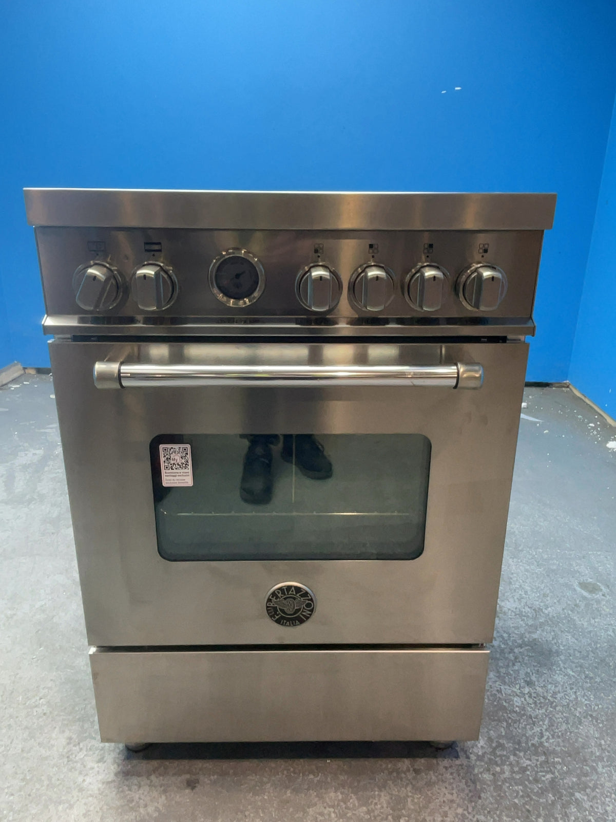 #GRC-166-524 - Bertazzoni Master Series 60cm Electric Range Cooker – 69L Capacity, 4 Zone Induction Hob, Stainless Steel