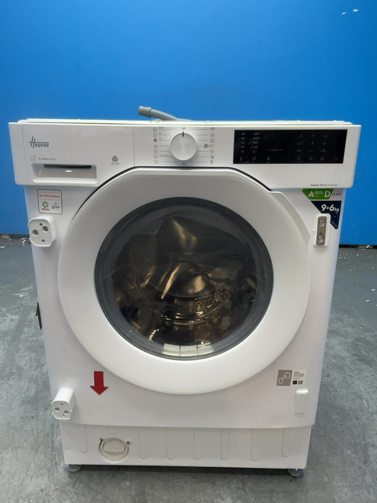 #GRC-166-542 - Hoover H-WASH & DRY 400 9kg/6kg Integrated Washer Dryer – 1400rpm, Wi-Fi, Steam Care