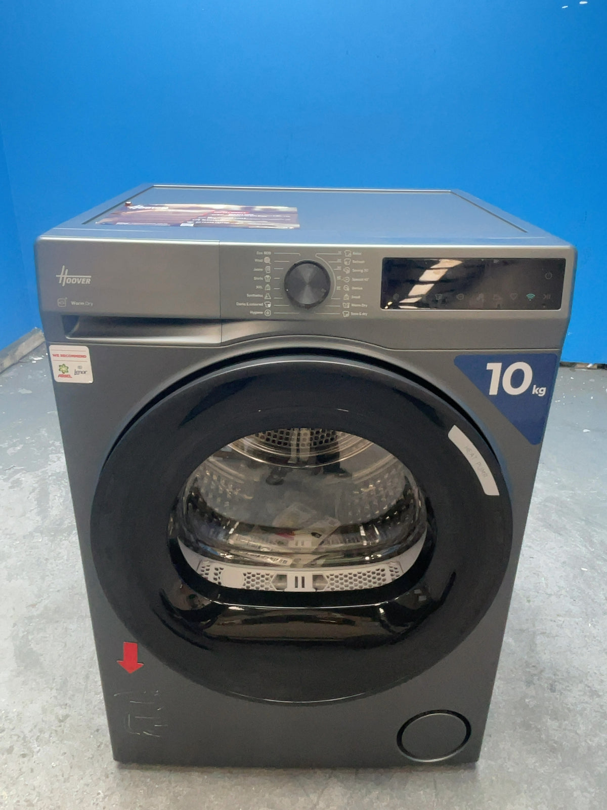 #GRC-166-572 - Hoover Pro Dry Series 3 10kg Heat Pump Tumble Dryer – AI Smart Move, Grey