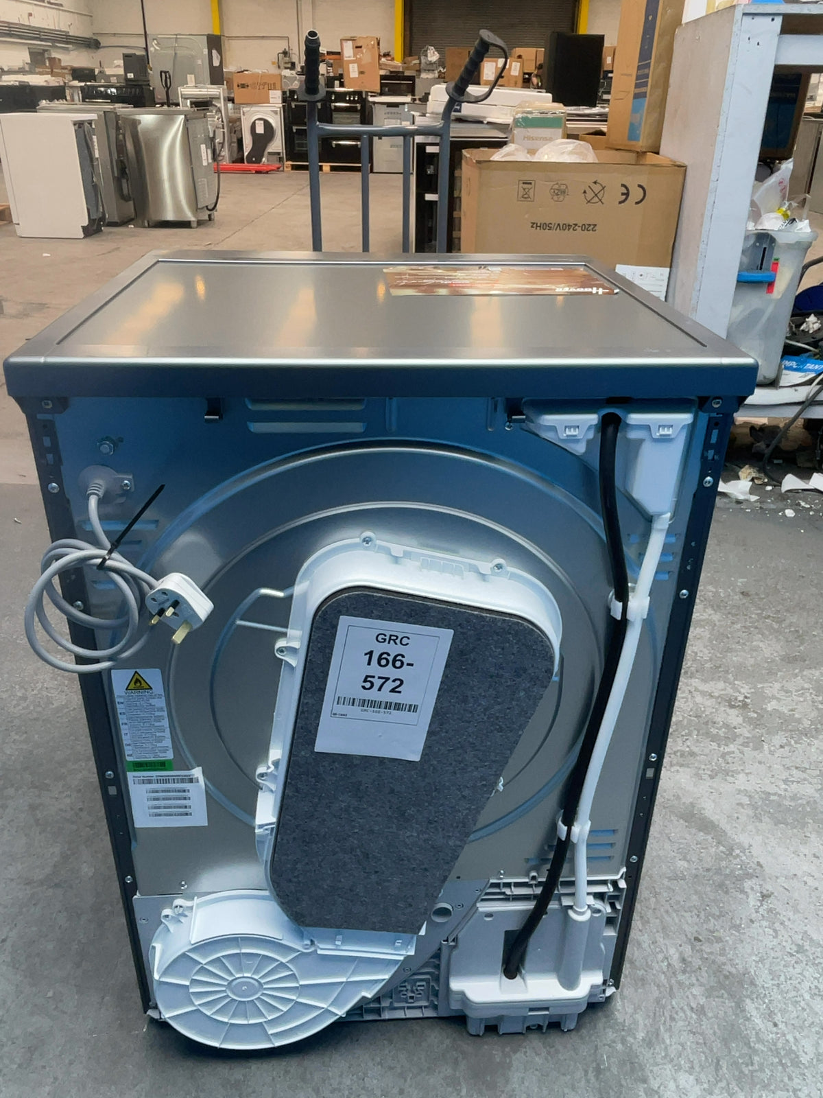 #GRC-166-572 - Hoover Pro Dry Series 3 10kg Heat Pump Tumble Dryer – AI Smart Move, Grey
