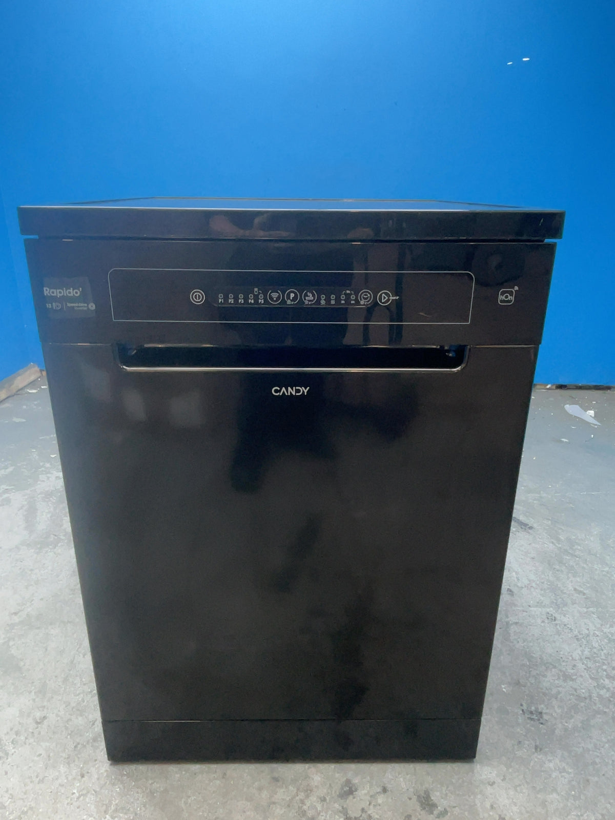 #GRC-166-588 - Candy Rapidò 60cm Dishwasher – 13 Place Settings, WiFi Connected, E Rated, Black, 93kWh/yr