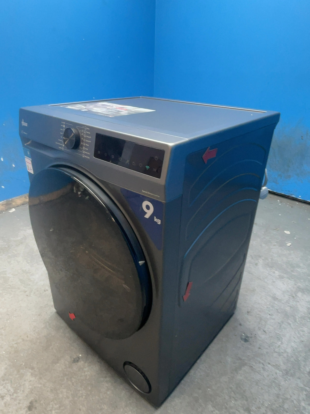 #GRC-166-595 - Hoover Pro Dry Series 5 9kg Heat Pump Tumble Dryer – Sensor Drying, Grey