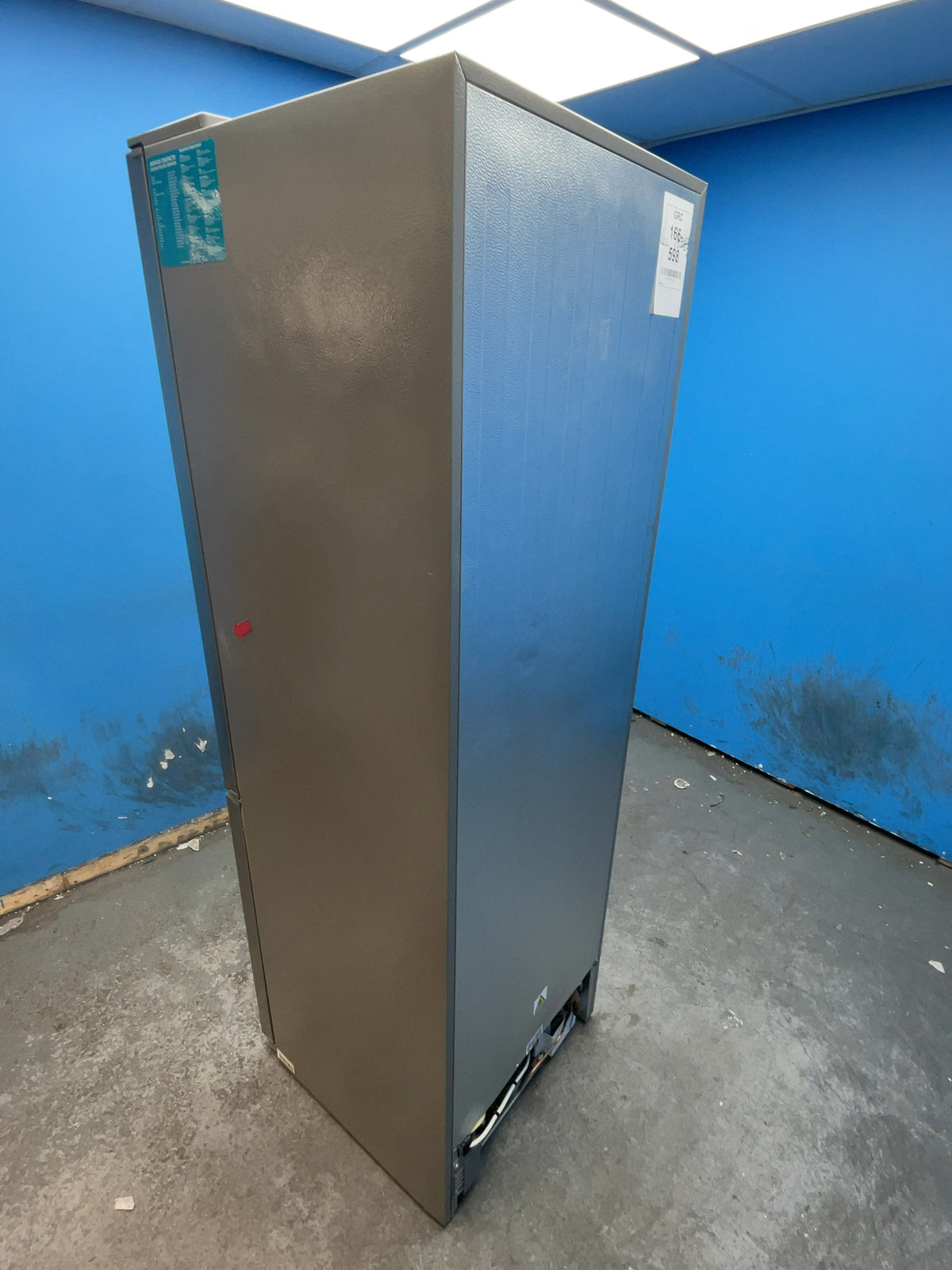 #GRC-166-598 - Midea 59.5cm Fridge Freezer – 310L, Inox, Total No Frost, Smart WiFi